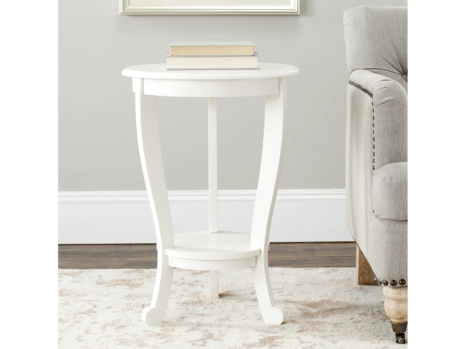 Table d'appoint Déchiré et crème 46 X 46 X 66.04 cm - Marianne