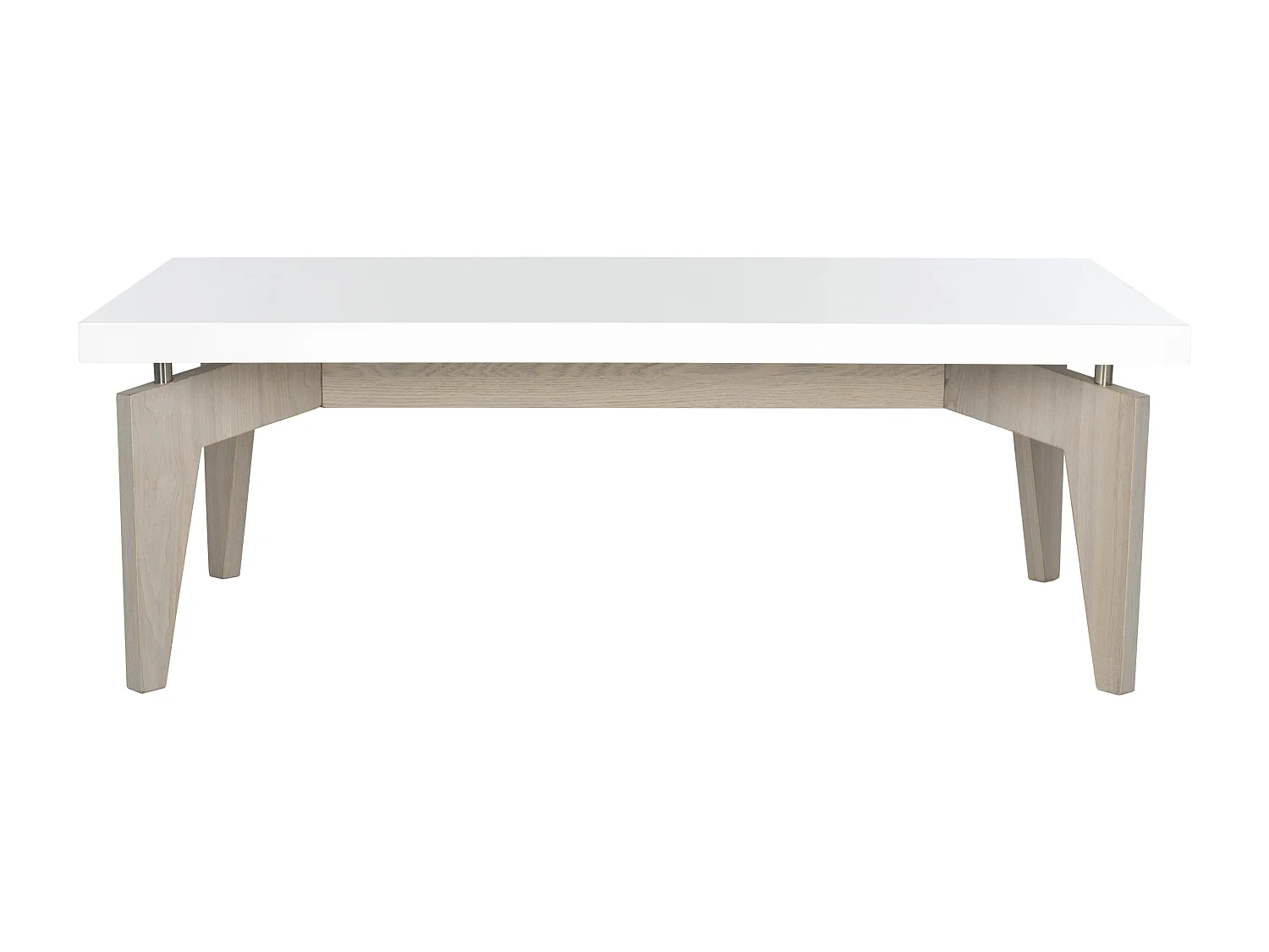 Table d'appoint Blanc & Gris 109 X 59 X 38.1 cm - Vergie