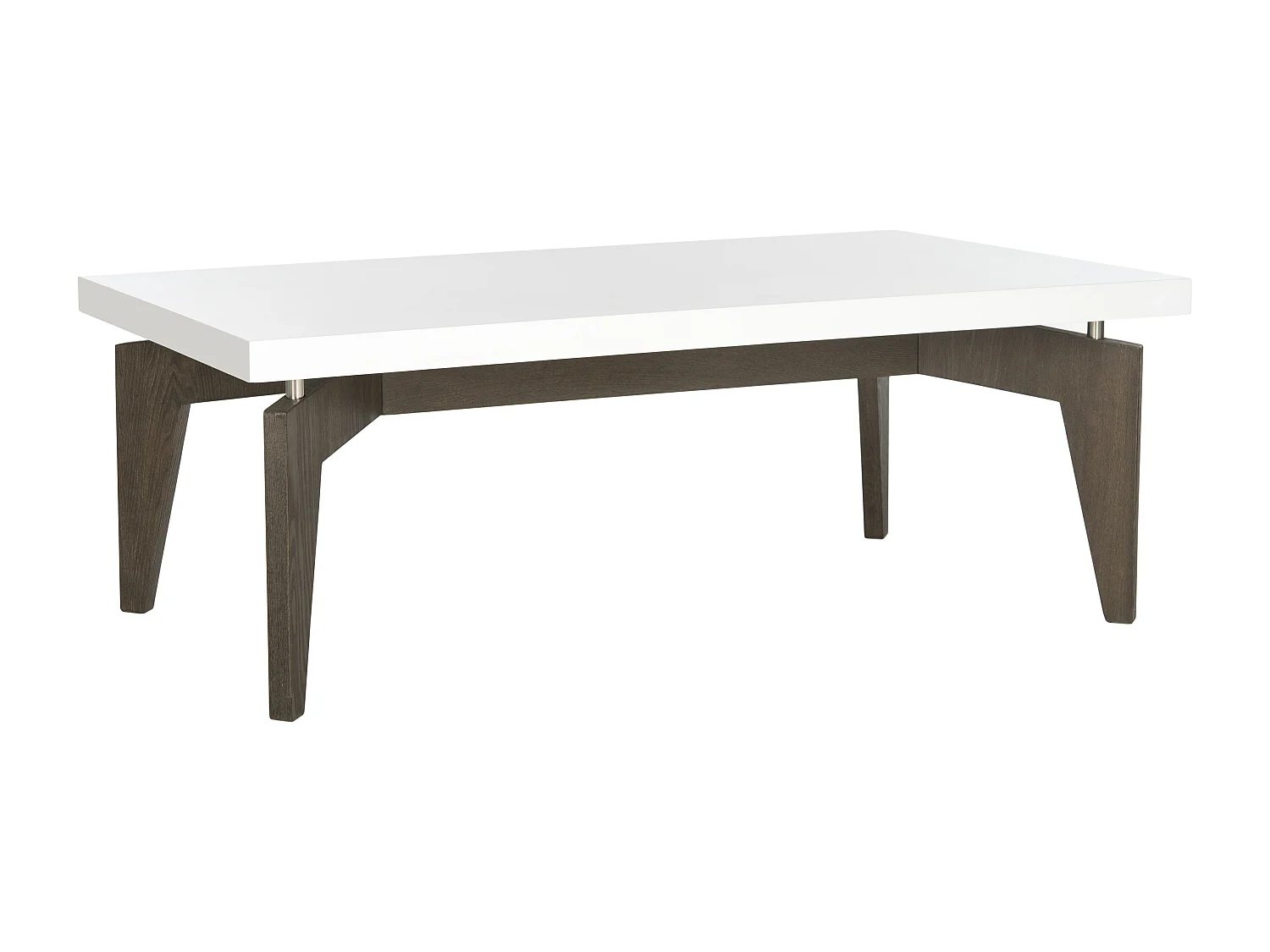 Table d'appoint Blanc & Gris 109 X 59 X 38.1 cm - Vergie