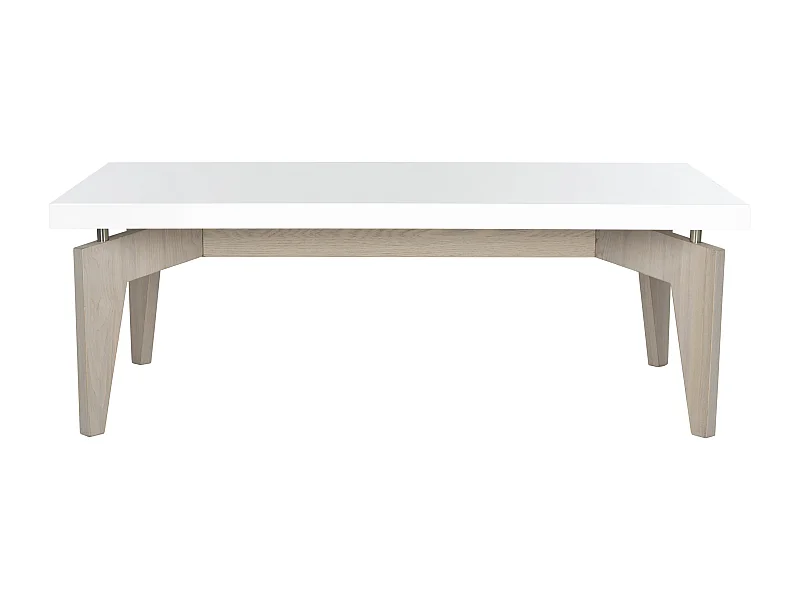 Table d'appoint Blanc & Gris 109 X 59 X 38.1 cm - Vergie