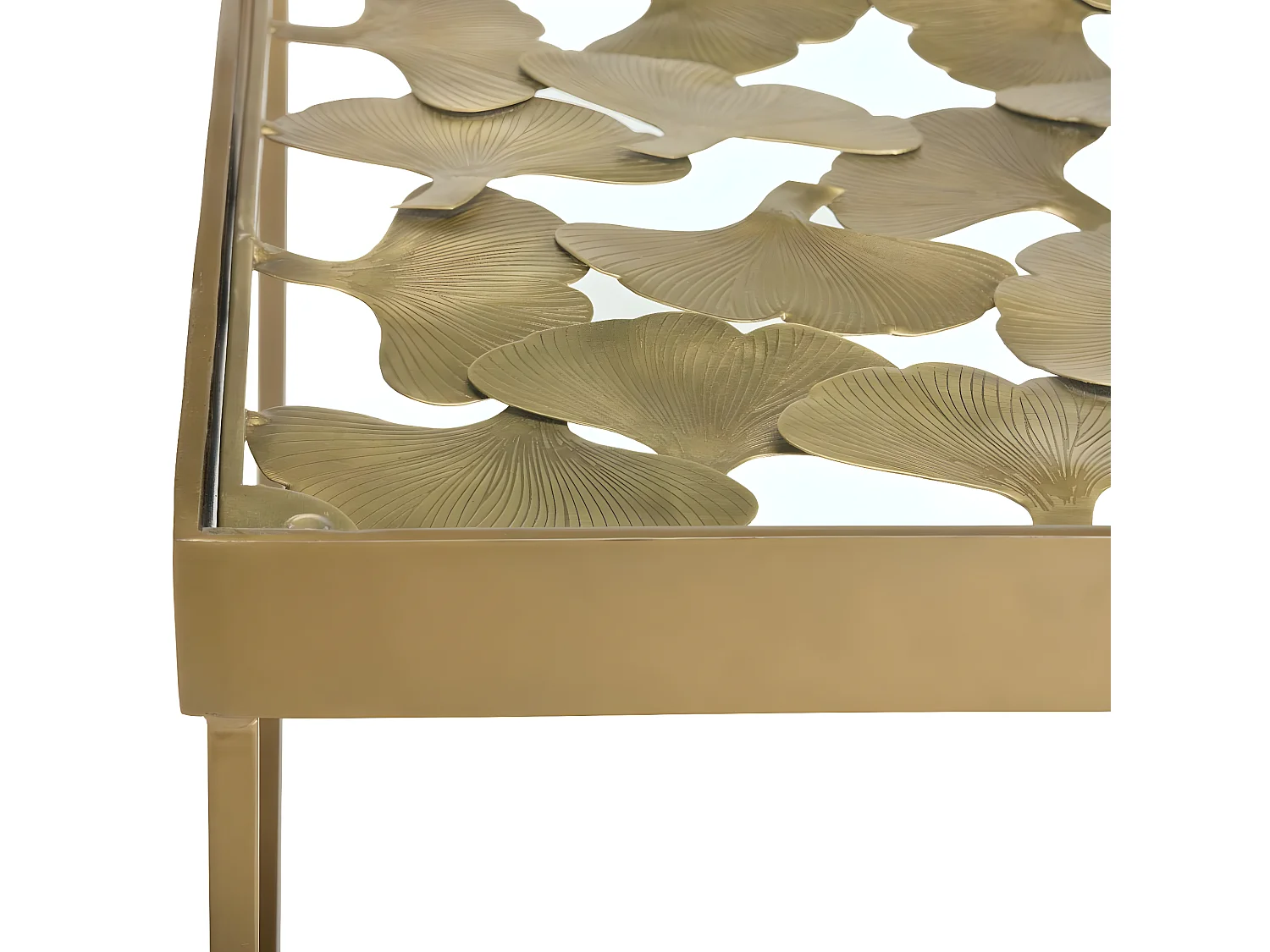 Table d'appoint Laiton antique 41 X 41 X 50.8 cm - Norine