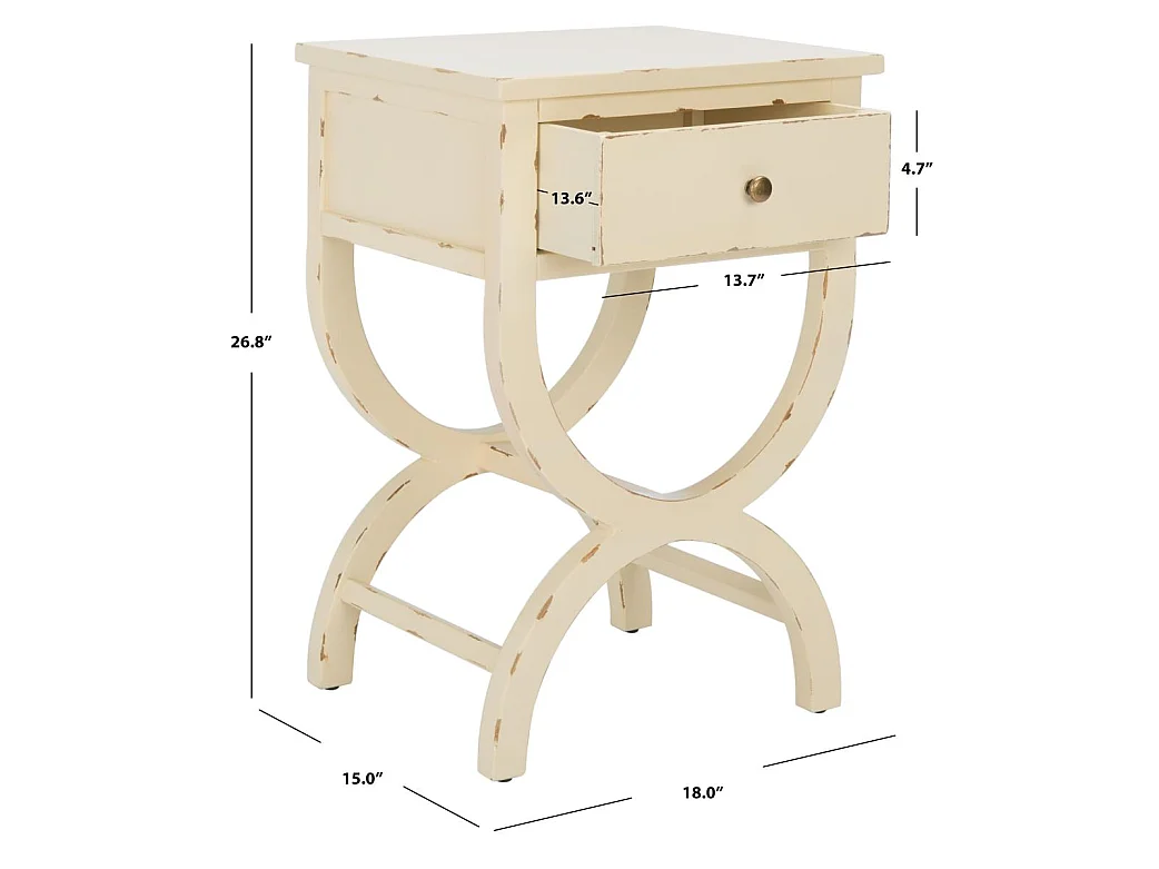 Table d'appoint Vanille 38 X 46 X 67.94 cm - Orma