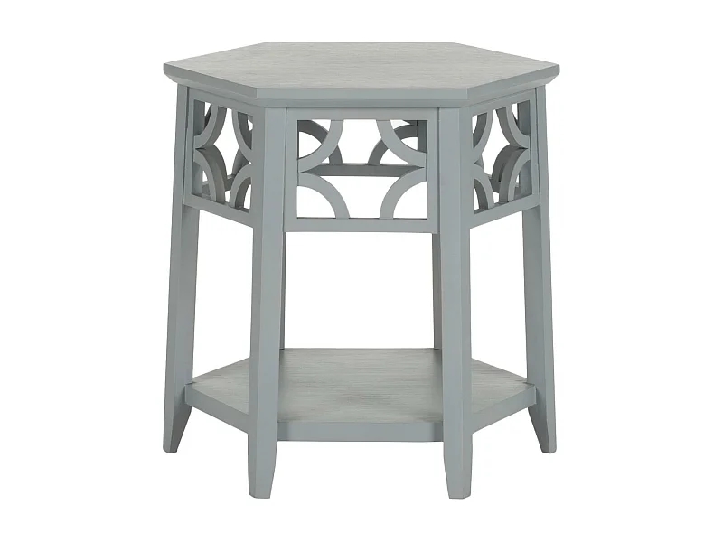 Table d'appoint Gris bleu perle 46 X 46 X 45.97 cm - Manilla