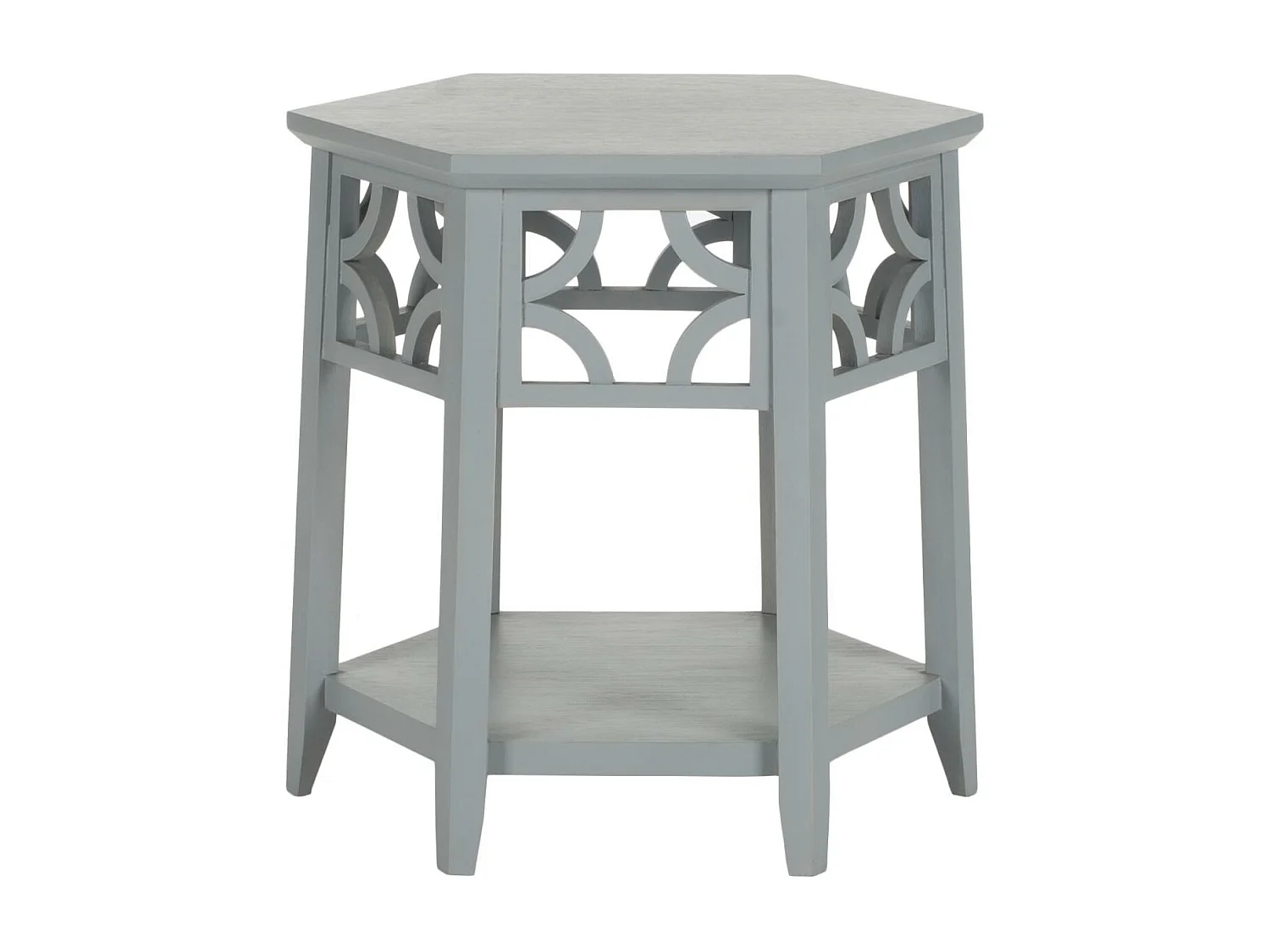 Table d'appoint Gris bleu perle 46 X 46 X 45.97 cm - Manilla