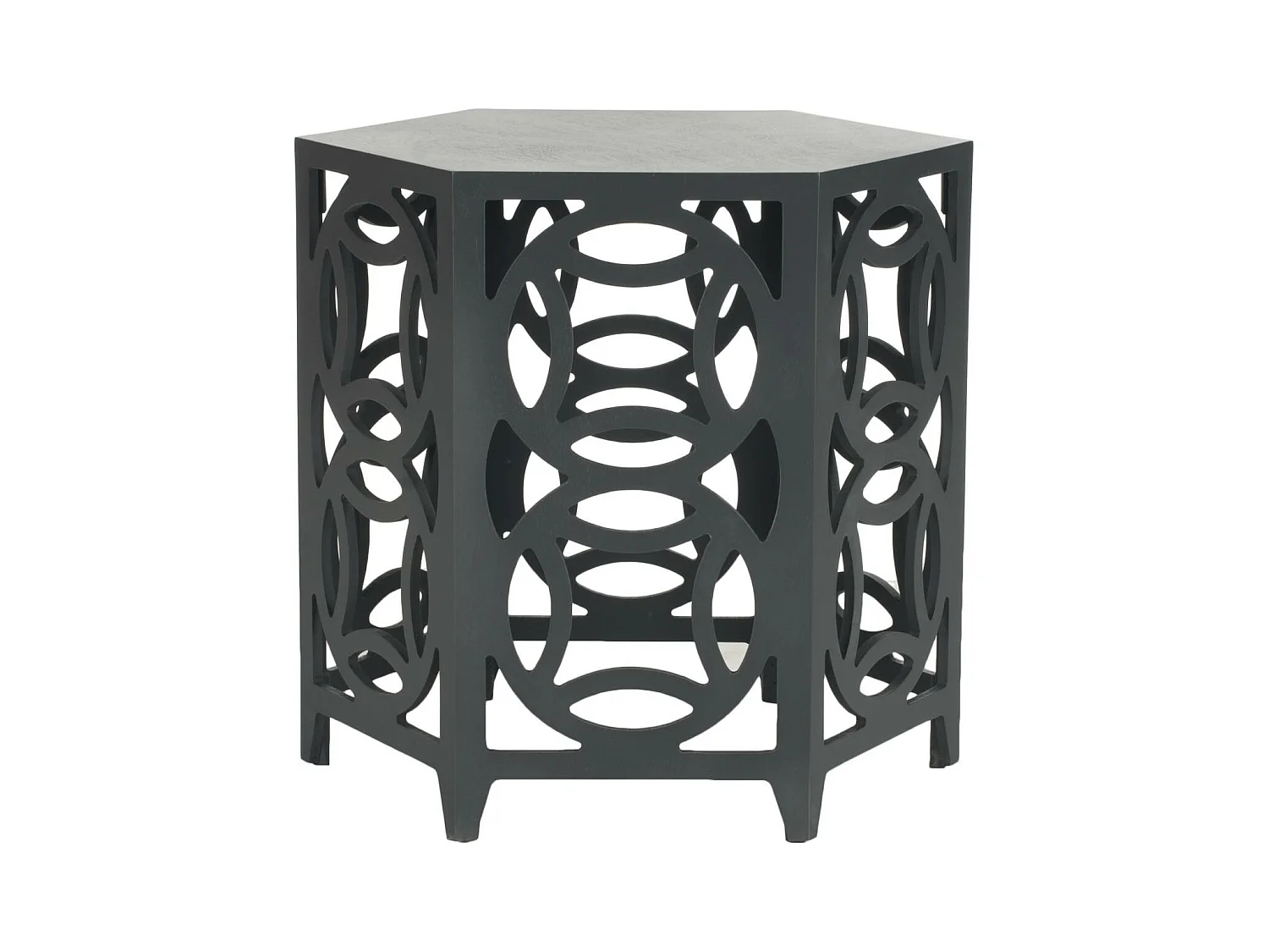 Table d'appoint Gris anthracite 58 X 58 X 56.38 cm - Delores