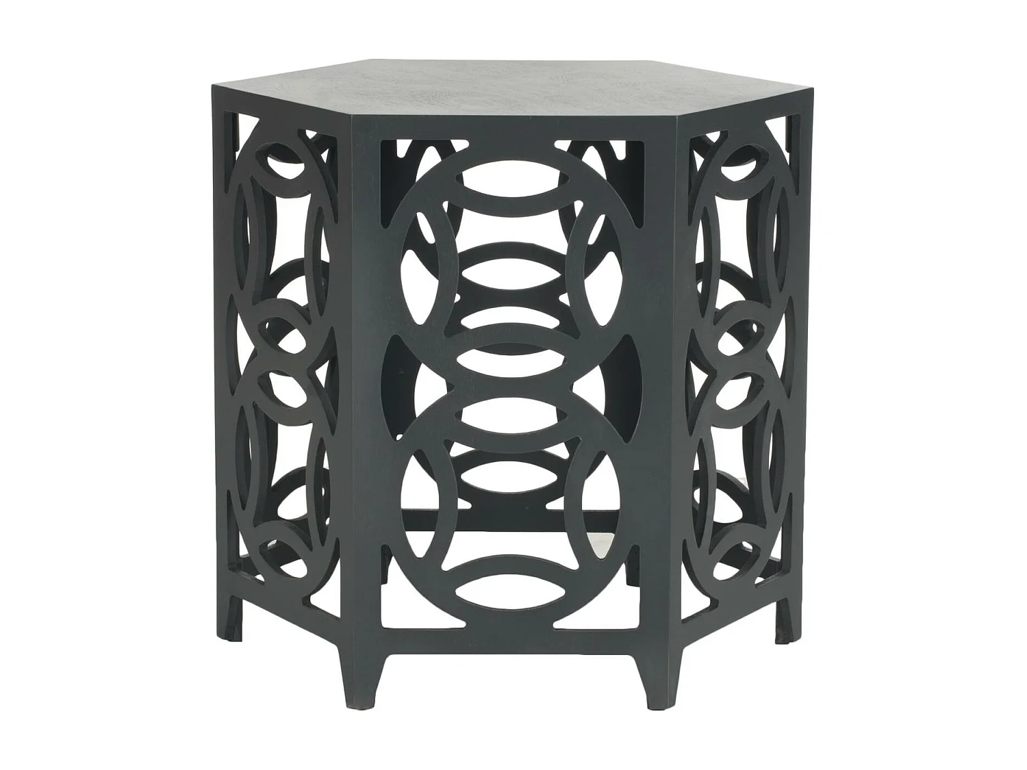 Table d'appoint Gris anthracite 58 X 58 X 56.38 cm - Delores
