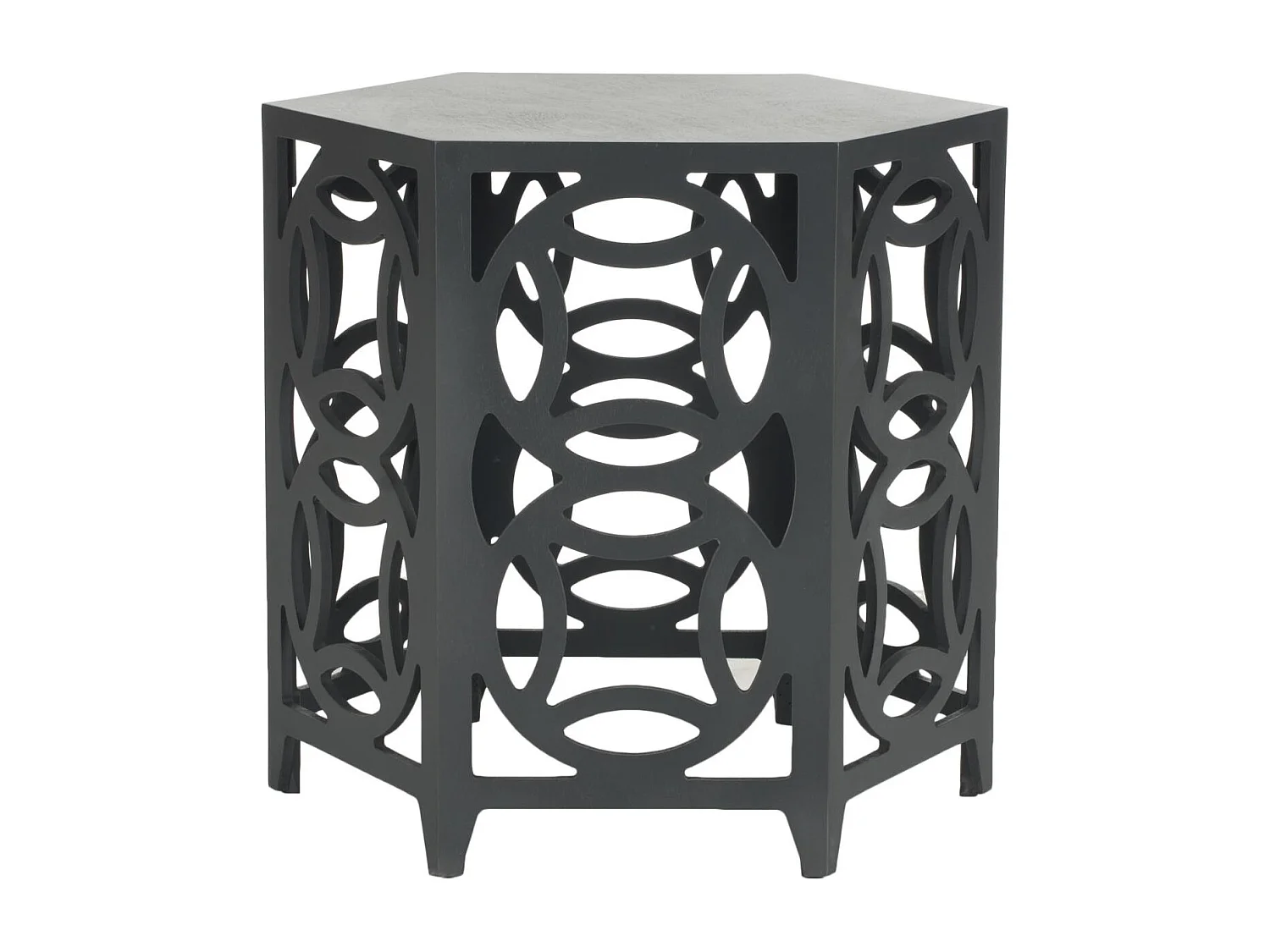Table d'appoint Gris anthracite 58 X 58 X 56.38 cm - Delores