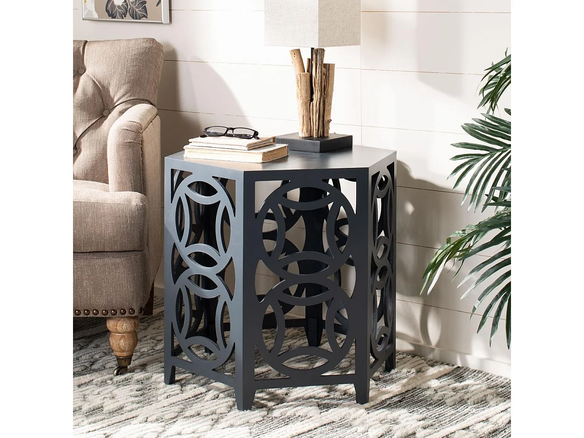 Table d'appoint Gris anthracite 58 X 58 X 56.38 cm - Delores