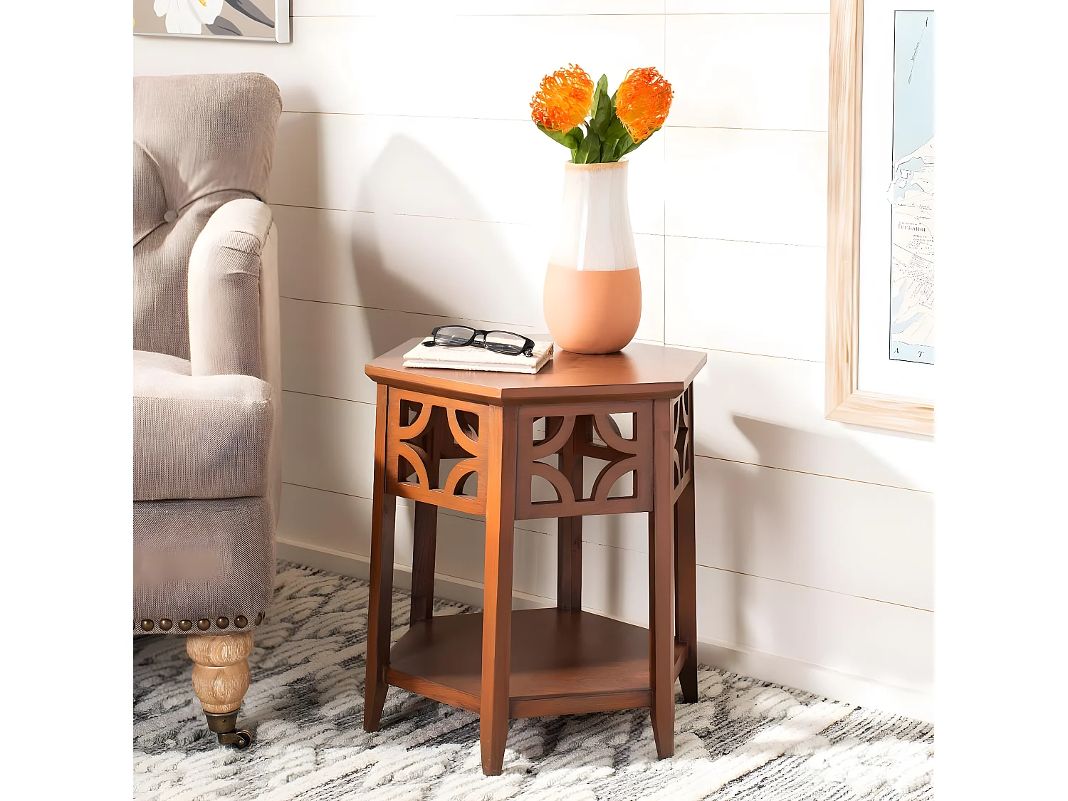 Table d'appoint Marron 46 X 46 X 45.97 cm - Manilla