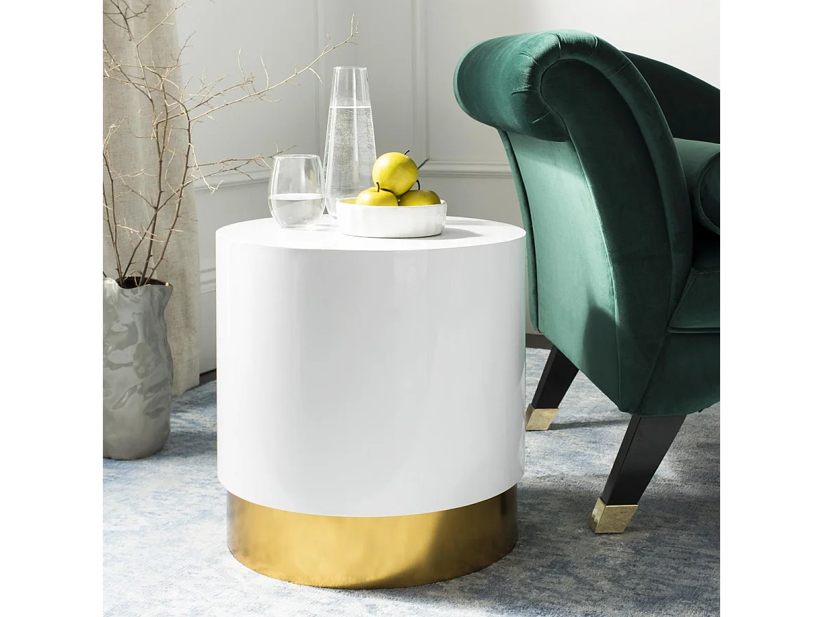Table d'appoint Blanc&Or 45 X 45 X 45.72 cm - Violette