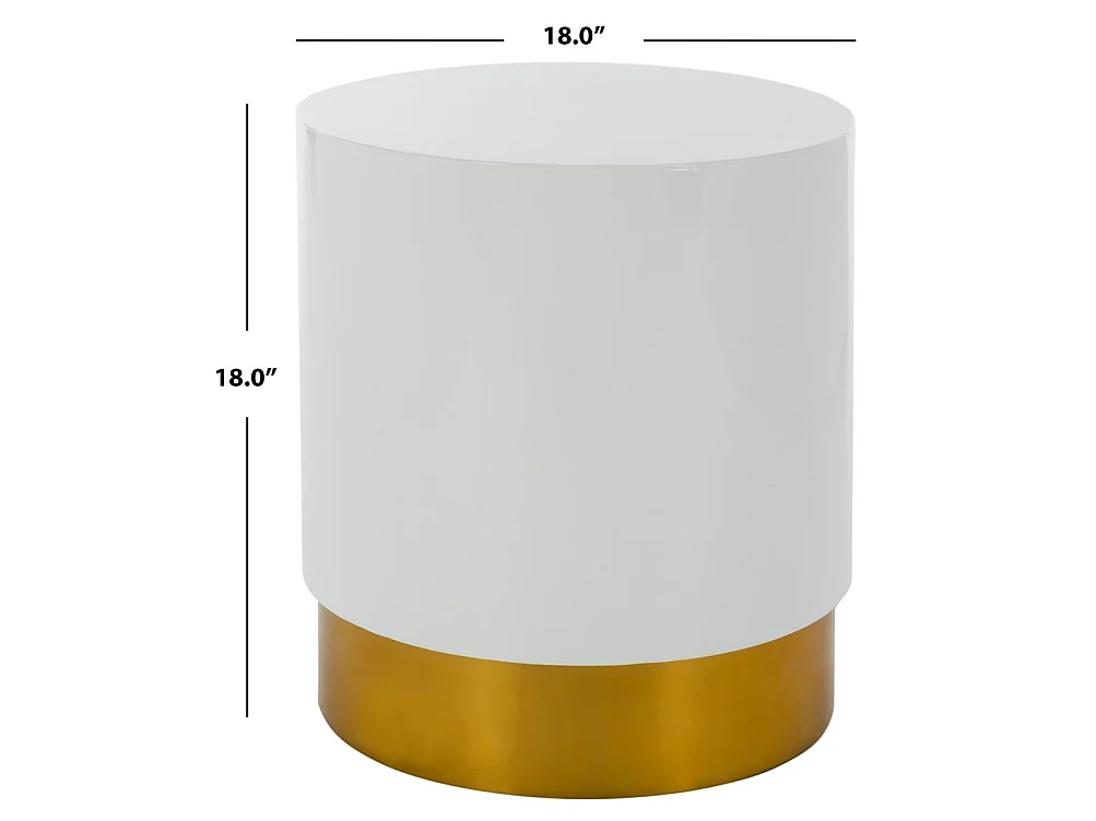 Table d'appoint Blanc&Or 45 X 45 X 45.72 cm - Violette