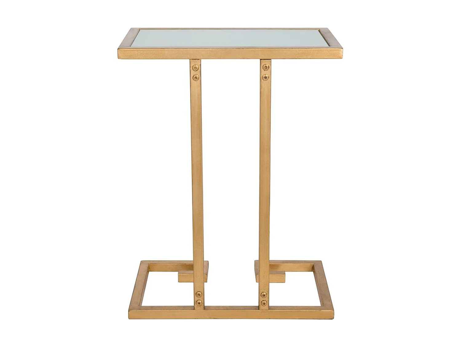 Table d'appoint Or et blanc 25 X 40 X 53.34 cm - Hellen