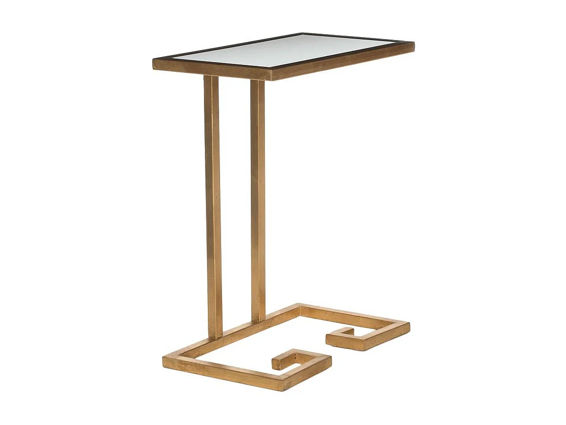Table d'appoint Or et blanc 25 X 40 X 53.34 cm - Hellen