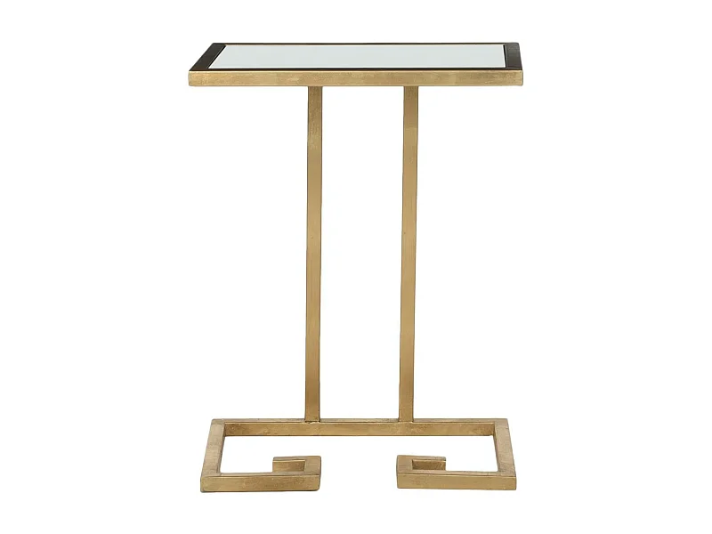 Table d'appoint Or et blanc 25 X 40 X 53.34 cm - Hellen