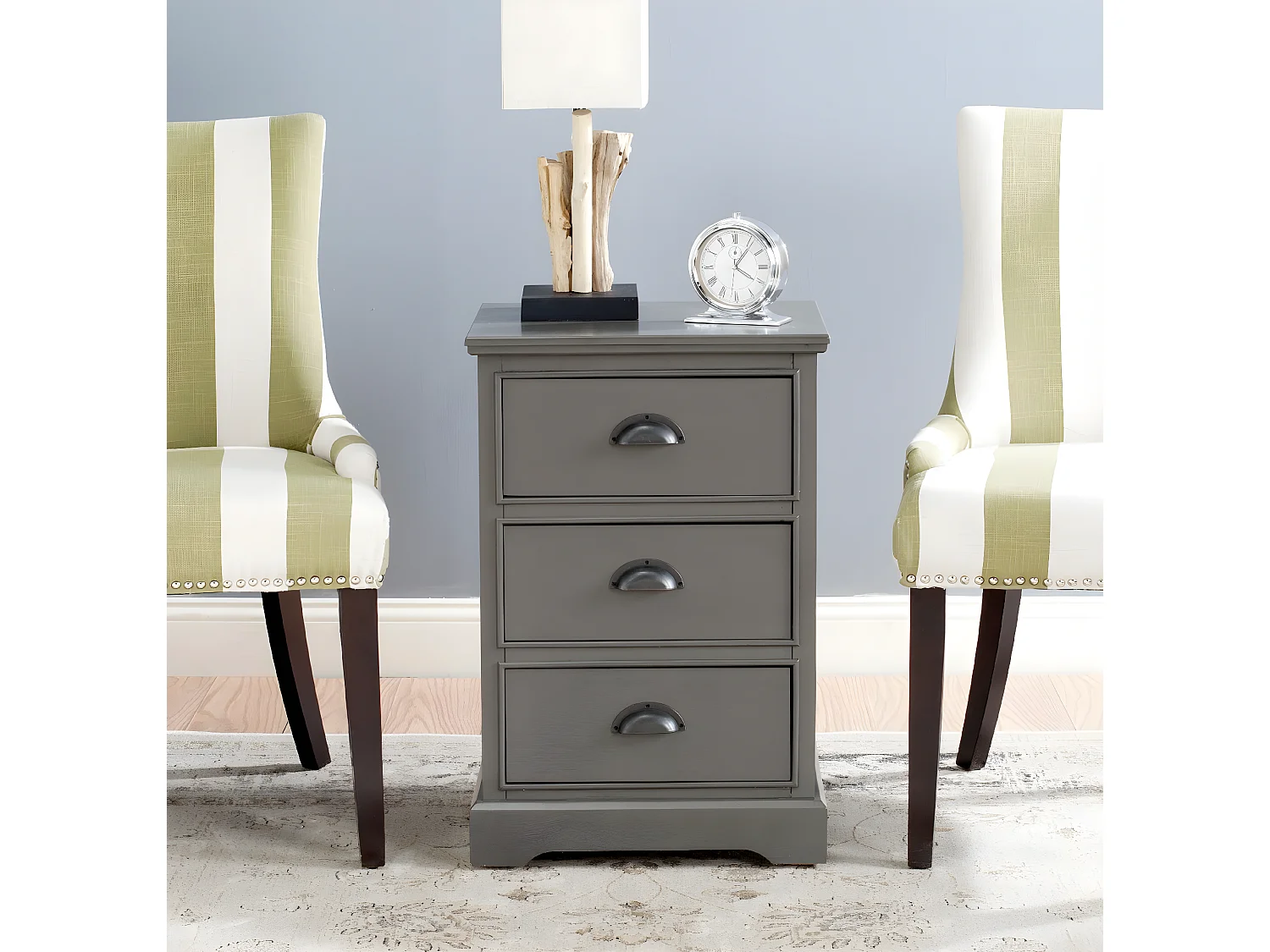 Table d'appoint Gris 35 X 45 X 67.94 cm - Aleen