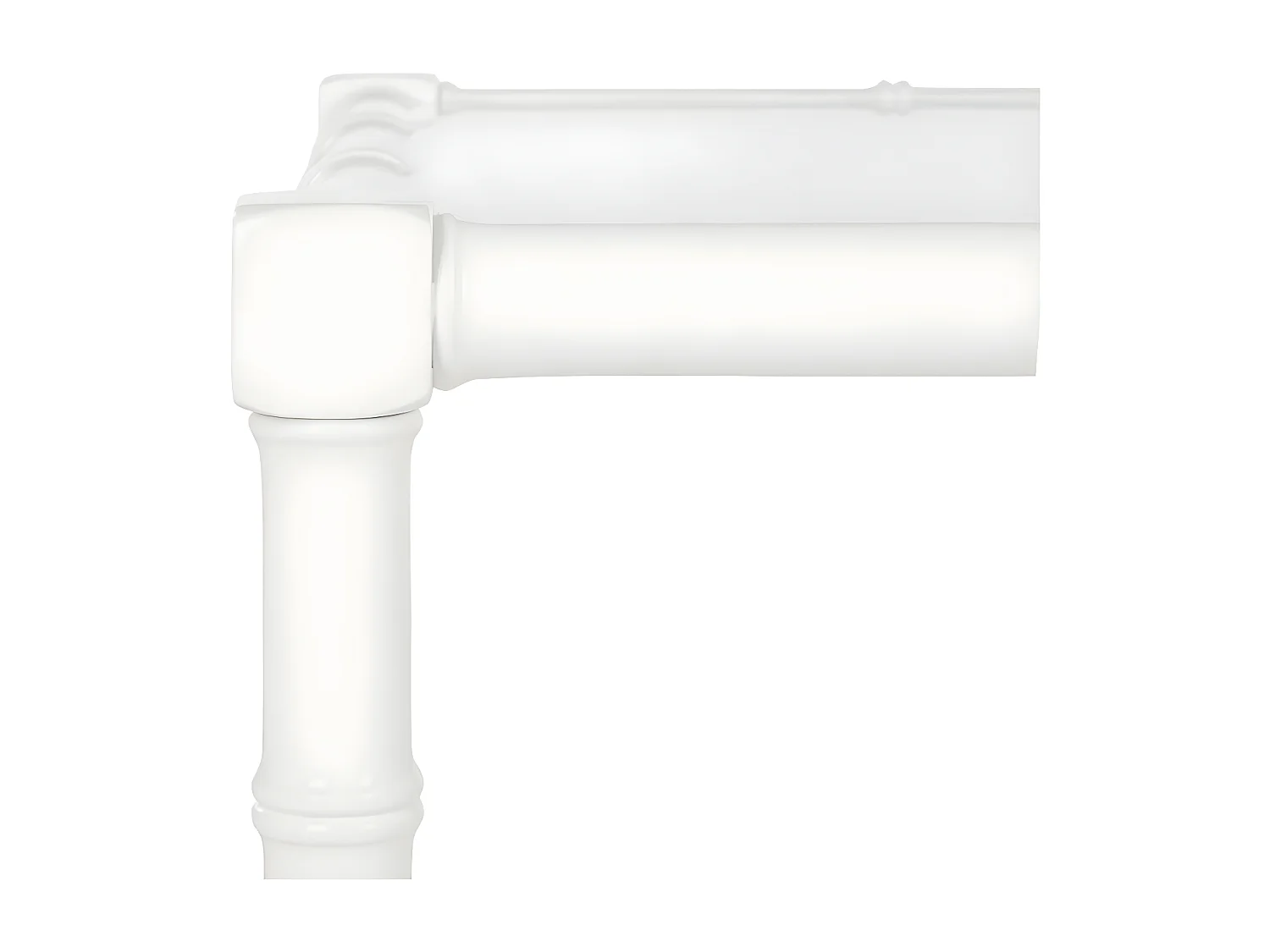 Table d'appoint Blanc 91 X 37 X 48.26 cm - Yvonne