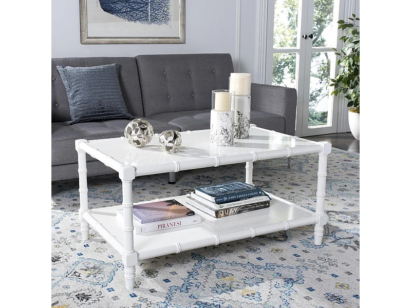 Table d'appoint Blanc 91 X 37 X 48.26 cm - Yvonne