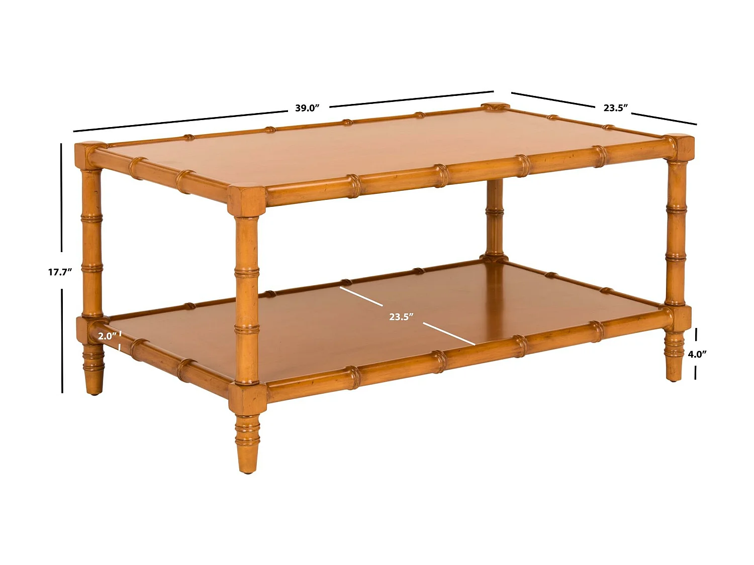 Table d'appoint Marron 91 X 37 X 48.26 cm - Yvonne