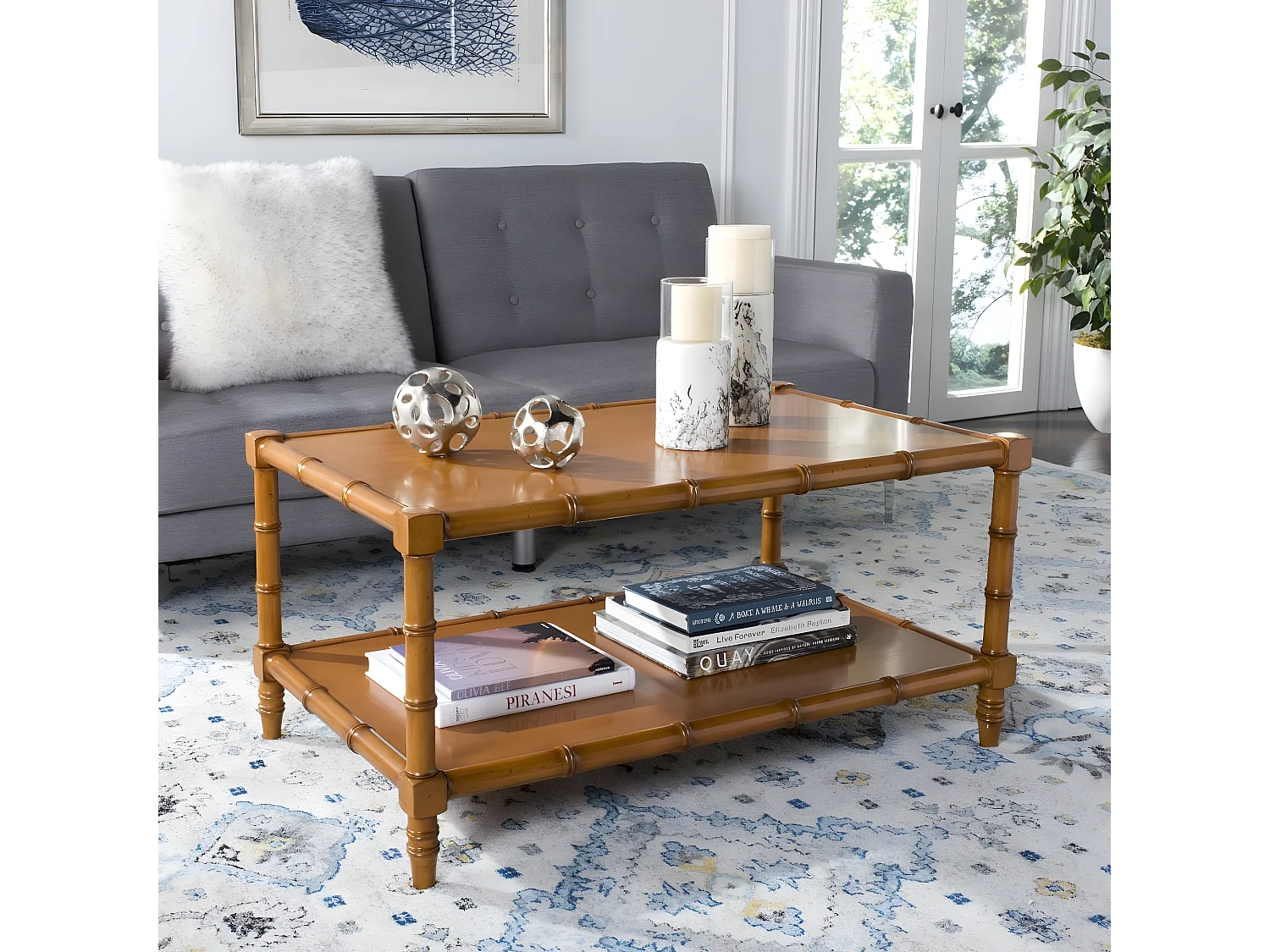 Table d'appoint Marron 91 X 37 X 48.26 cm - Yvonne