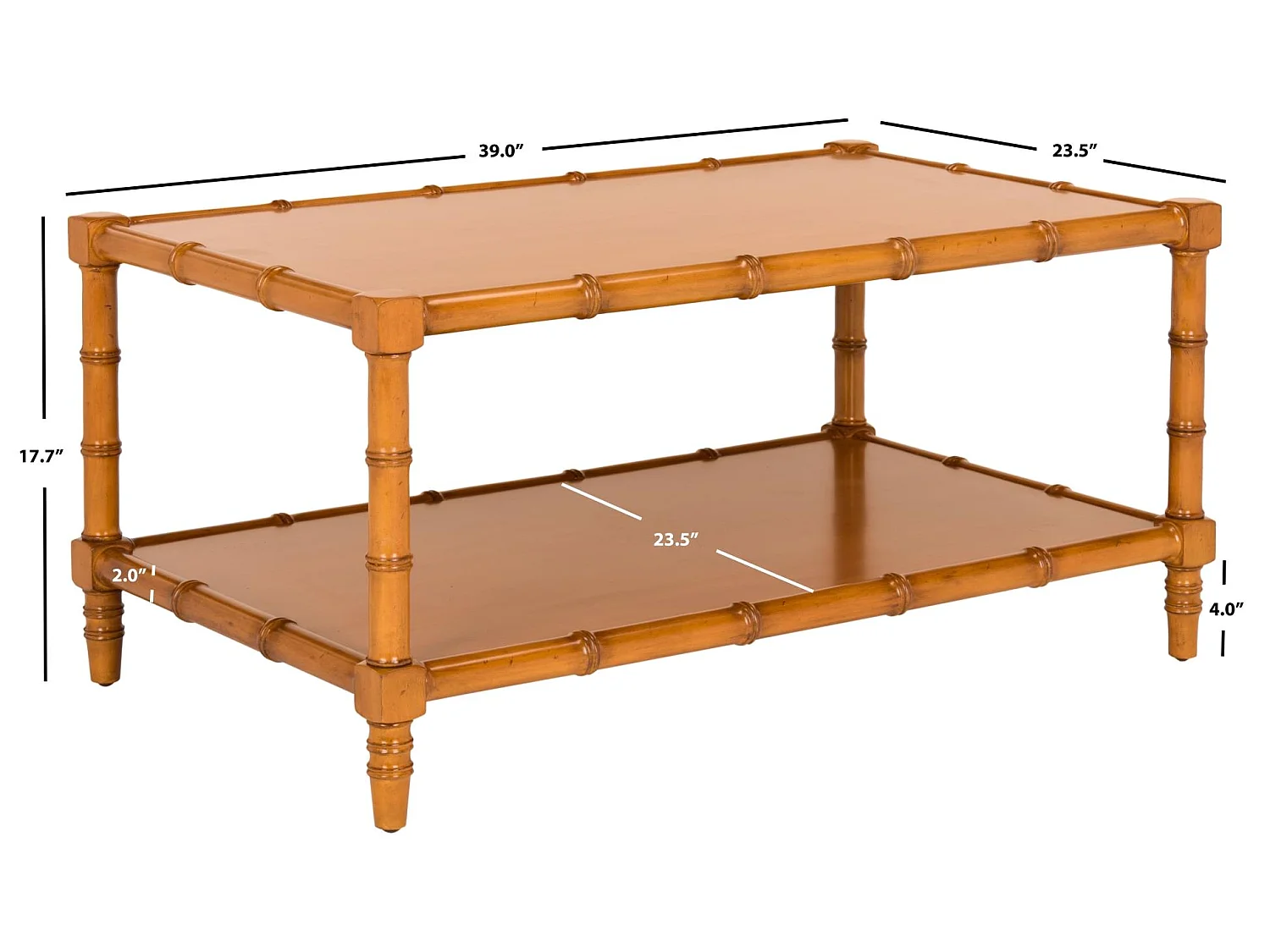 Table d'appoint Marron 91 X 37 X 48.26 cm - Yvonne