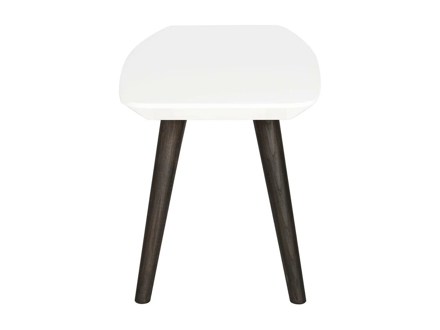 Table d'appoint Blanc & brun foncé 40 X 120 X 39.87 cm - Ilma