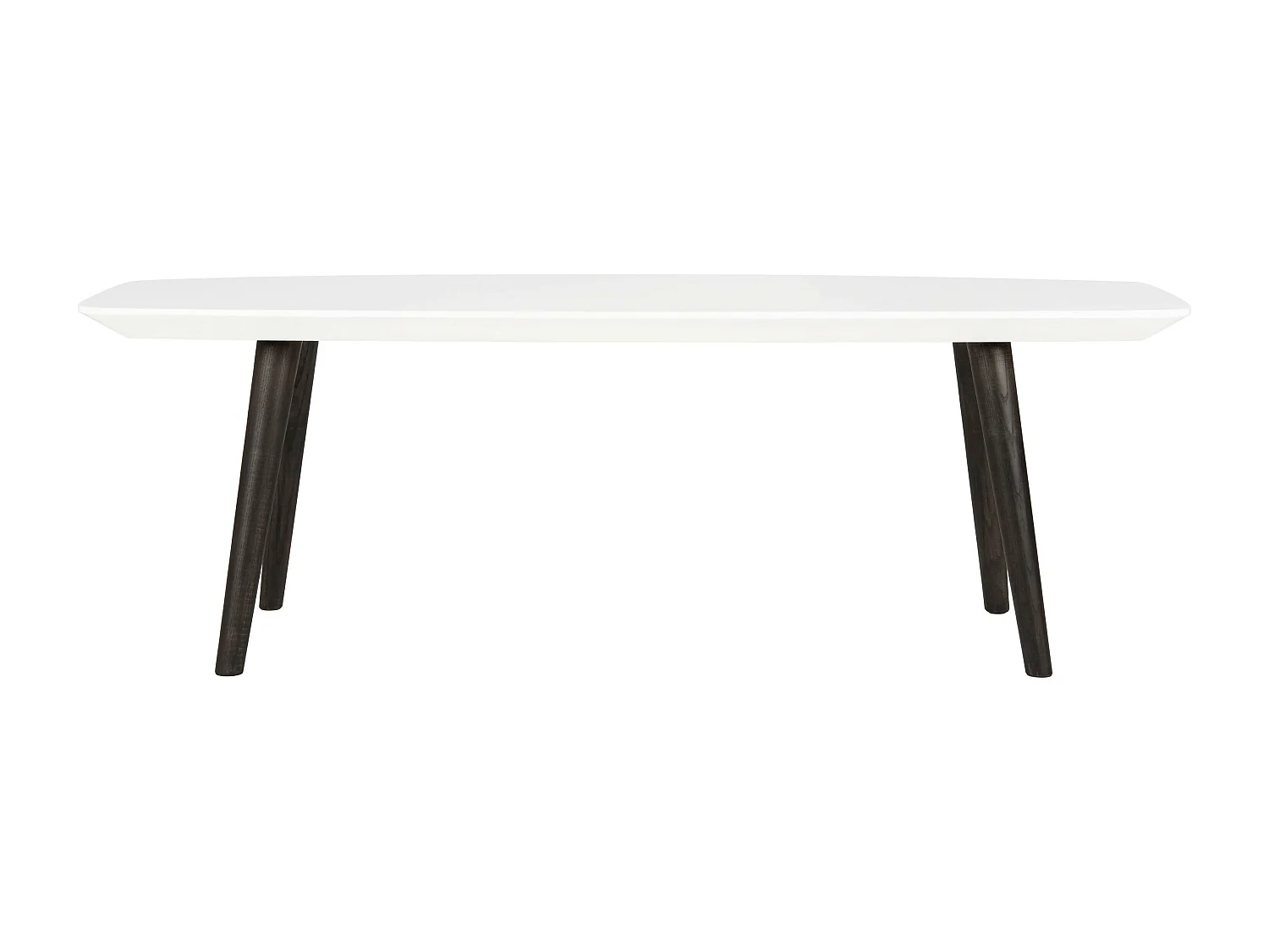 Table d'appoint Blanc & brun foncé 40 X 120 X 39.87 cm - Ilma