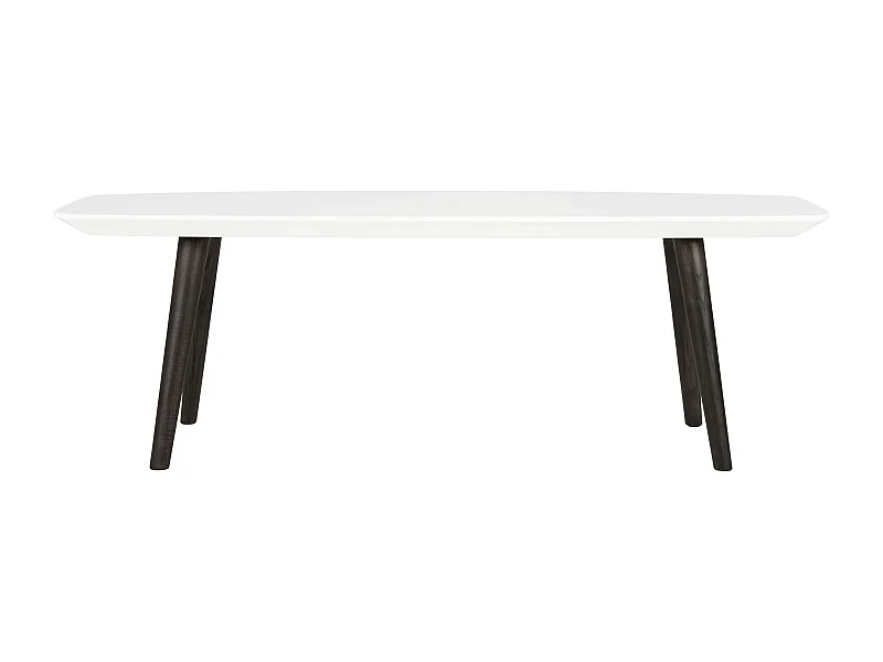Table d'appoint Blanc & brun foncé 40 X 120 X 39.87 cm - Ilma