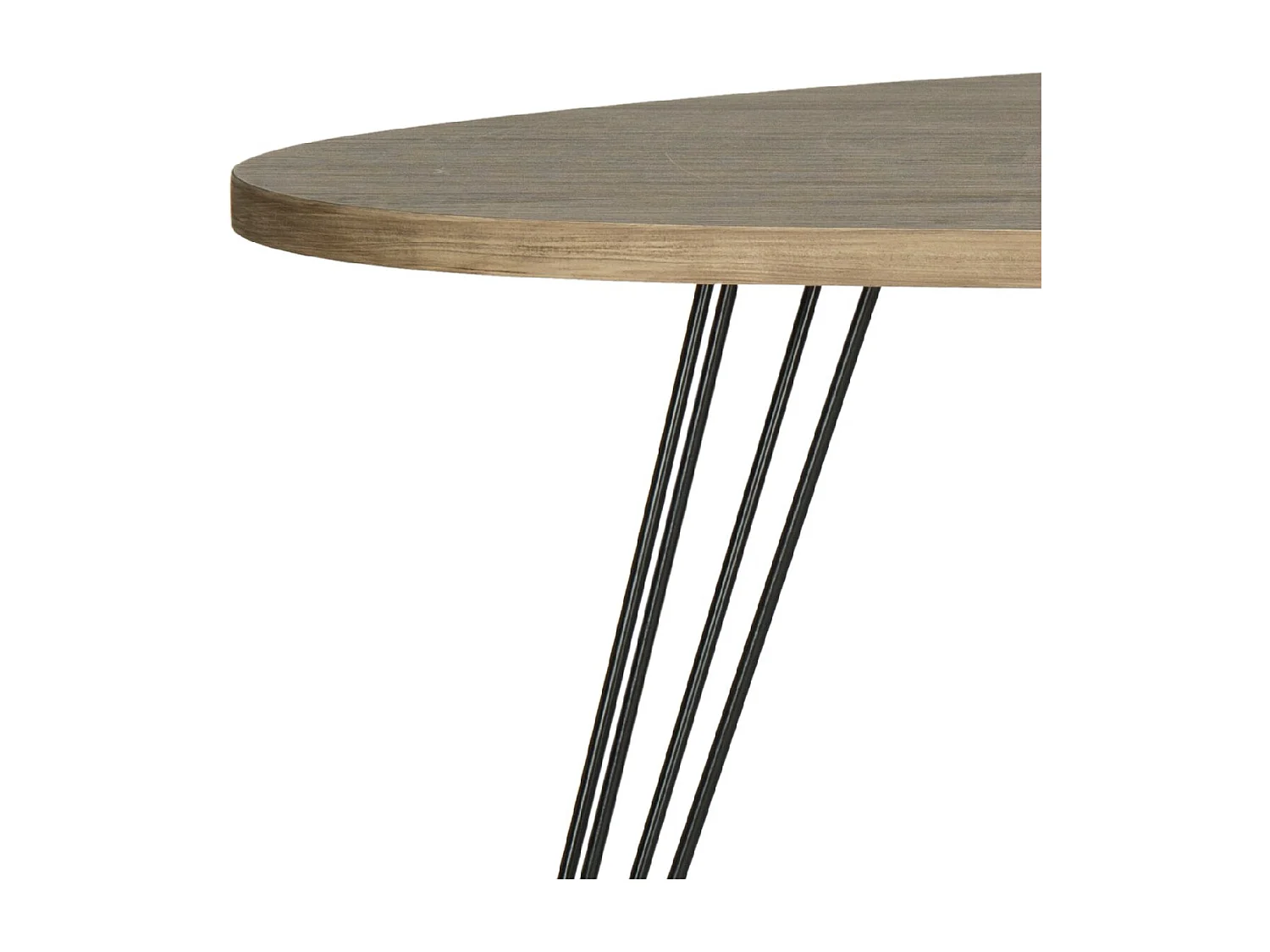 Table d'appoint Chêne & Noir 68 X 53 X 59.94 cm - Greta