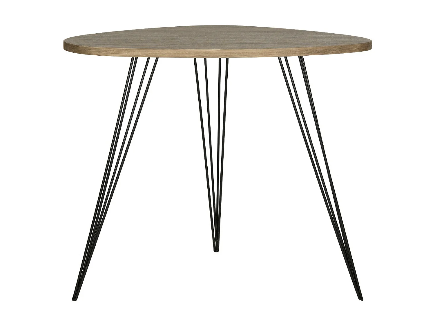 Table d'appoint Chêne & Noir 68 X 53 X 59.94 cm - Greta