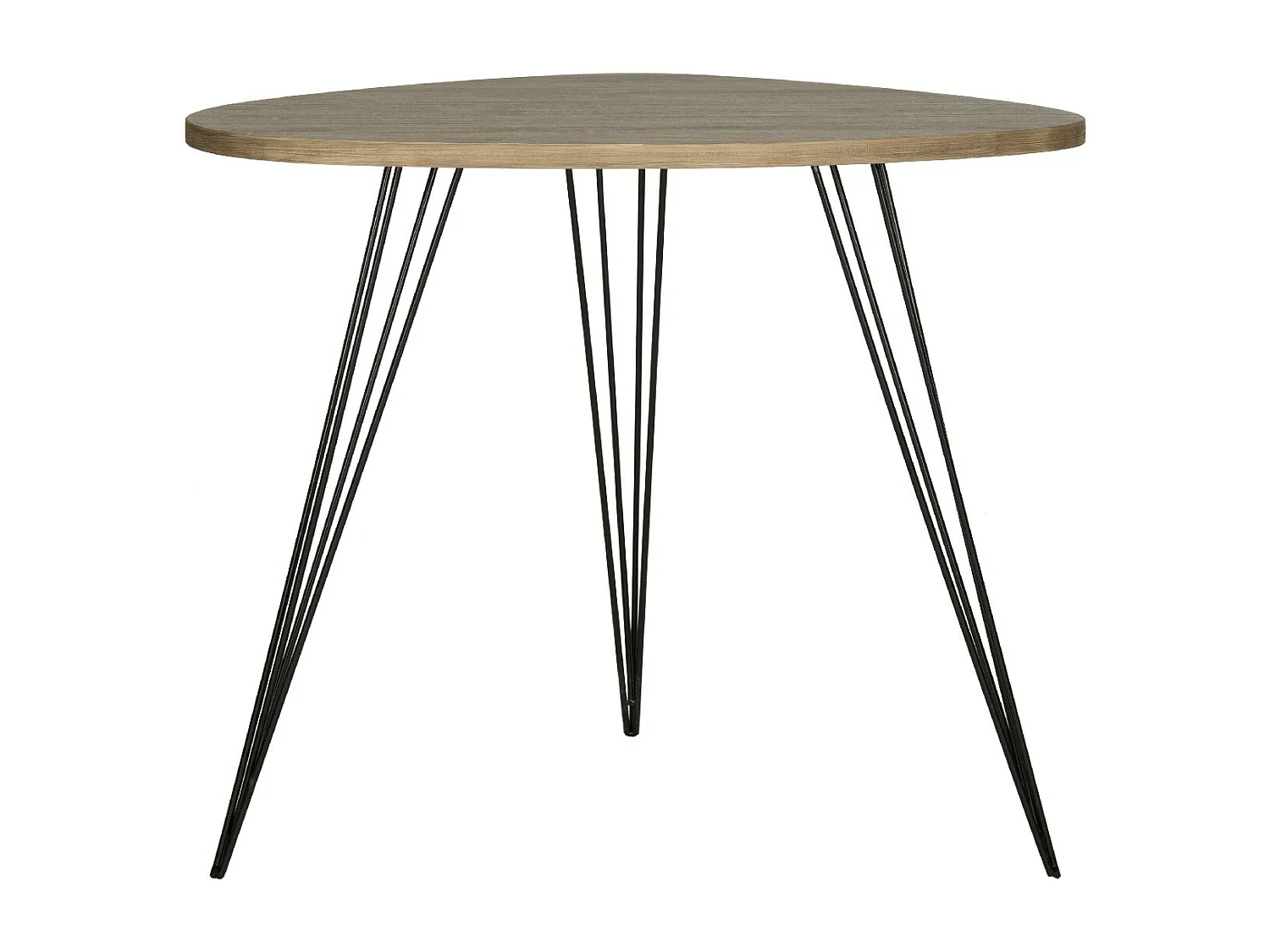 Table d'appoint Chêne & Noir 68 X 53 X 59.94 cm - Greta