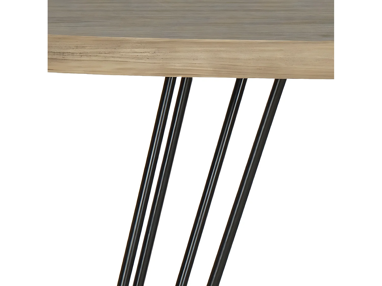 Table d'appoint Chêne & Noir 68 X 53 X 59.94 cm - Greta