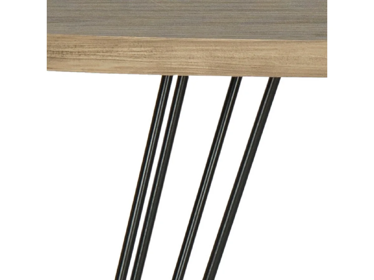 Table d'appoint Chêne & Noir 68 X 53 X 59.94 cm - Greta