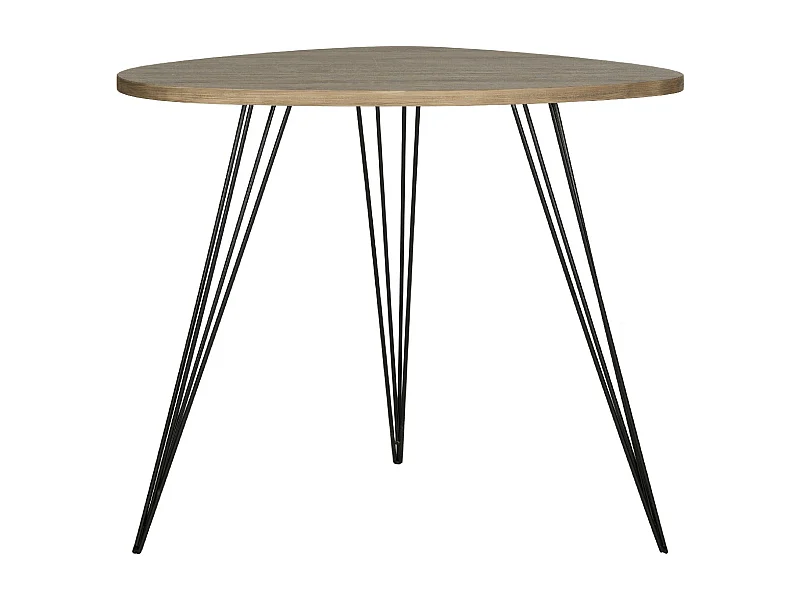Table d'appoint Chêne & Noir 68 X 53 X 59.94 cm - Greta