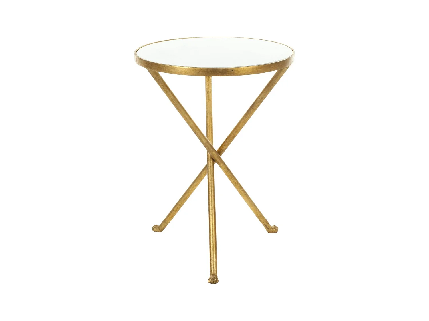 Table d'appoint Or et blanc 40 X 40 X 53.84 cm - Alene