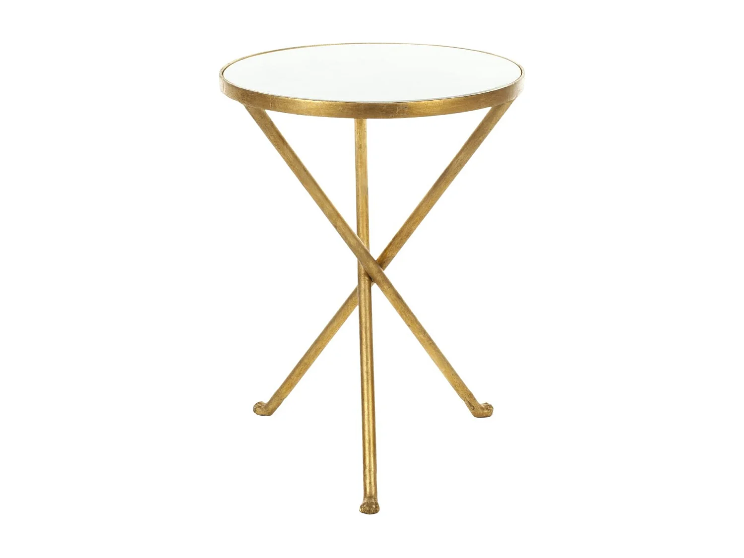 Table d'appoint Or et blanc 40 X 40 X 53.84 cm - Alene