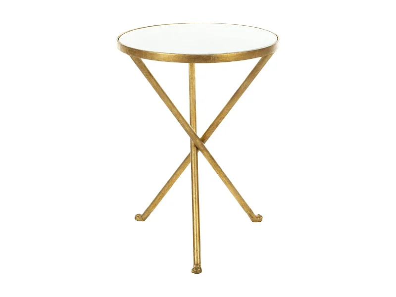 Table d'appoint Or et blanc 40 X 40 X 53.84 cm - Alene