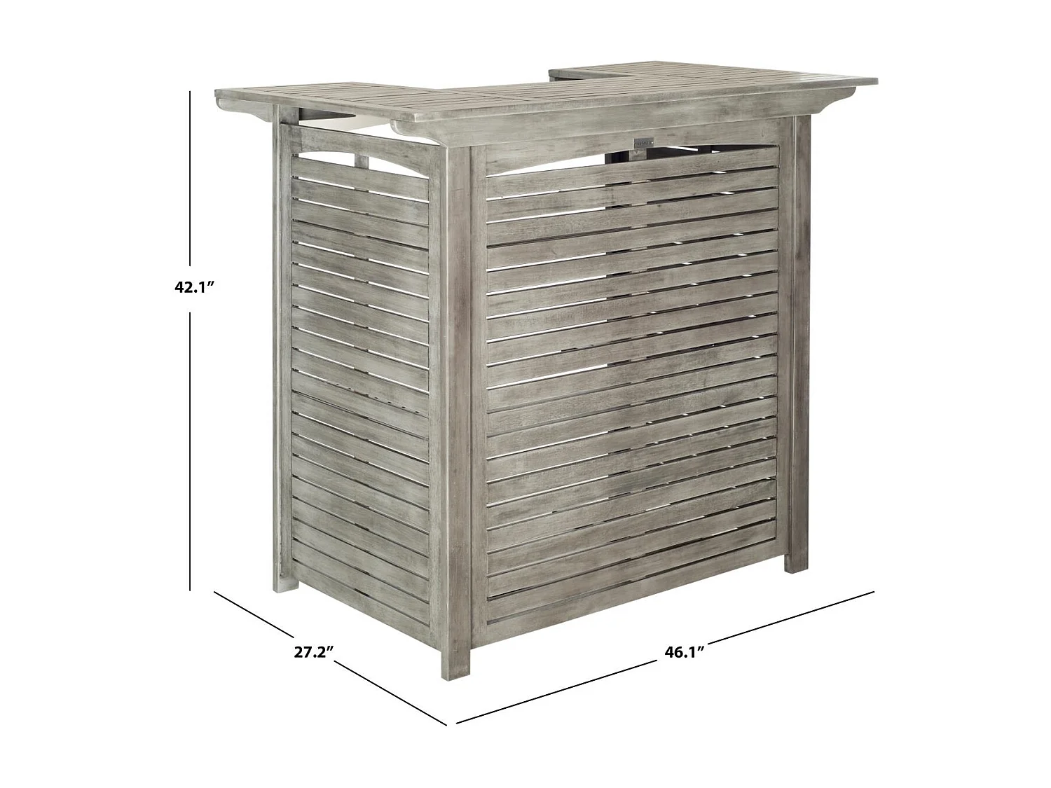 Bar extérieur Gris lavé 117 X 69 X 106.93 cm - Dorene