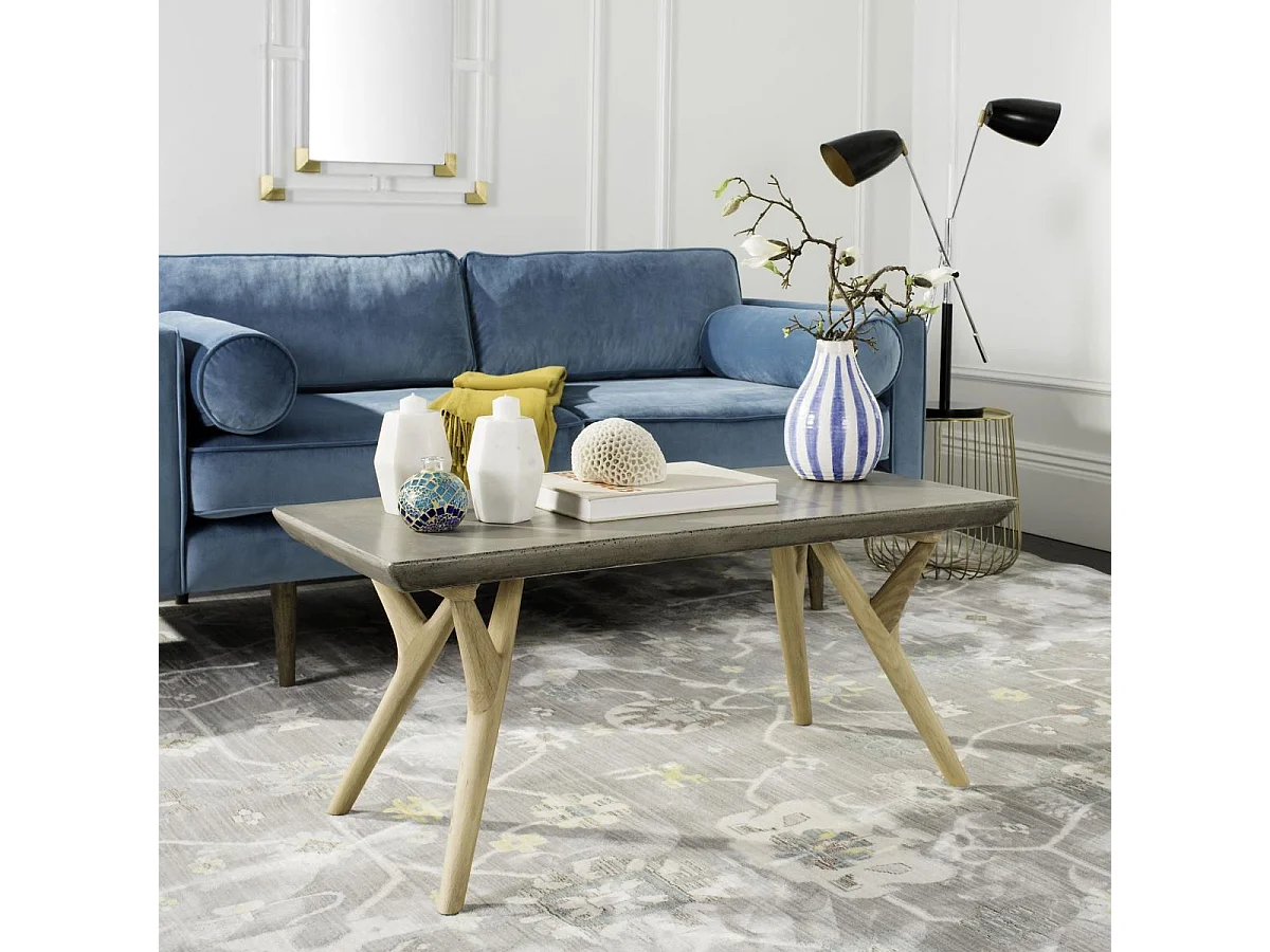 Table basse d'extérieur Gris foncé 50 X 100 X 43.94 cm - Marilou