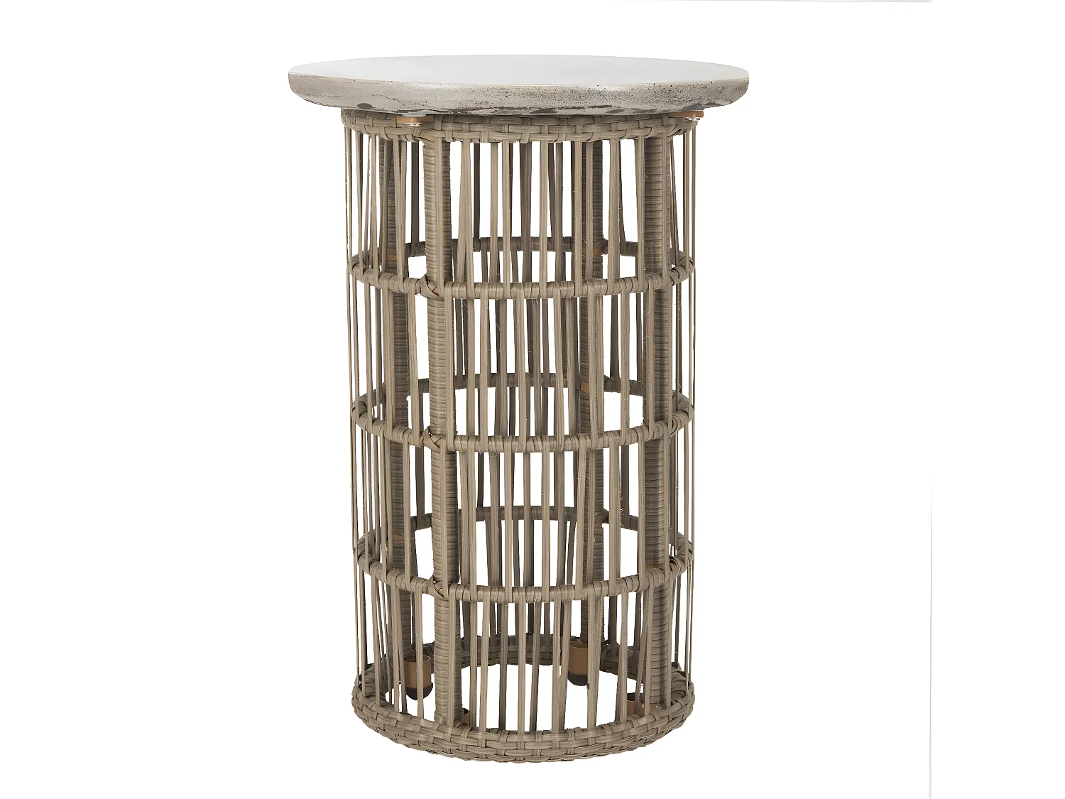 Table d'appoint pour l'extérieur Gris foncé 40 X 40 X 43.94 cm - Sonya
