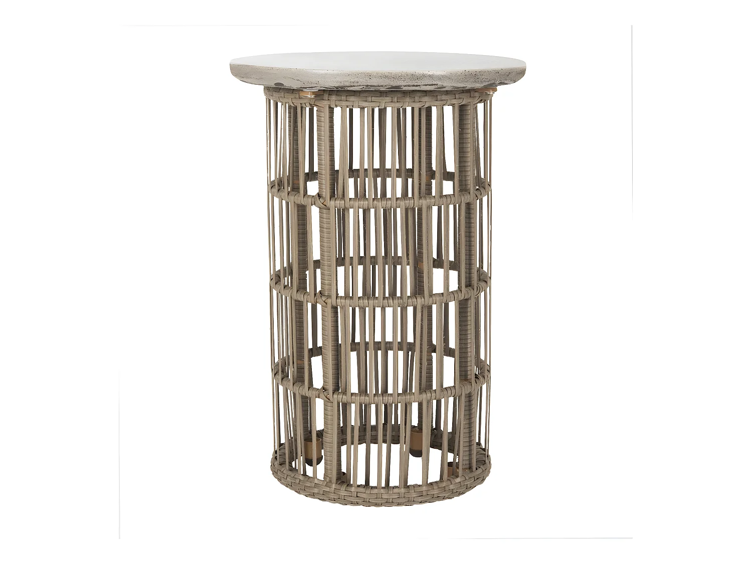 Table d'appoint pour l'extérieur Gris foncé 40 X 40 X 43.94 cm - Sonya