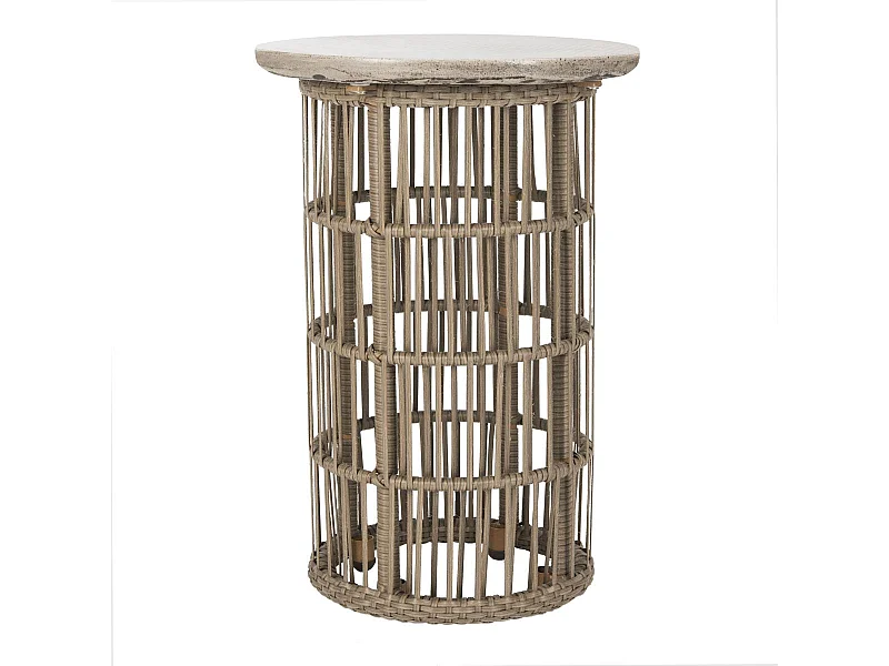 Table d'appoint pour l'extérieur Gris foncé 40 X 40 X 43.94 cm - Sonya