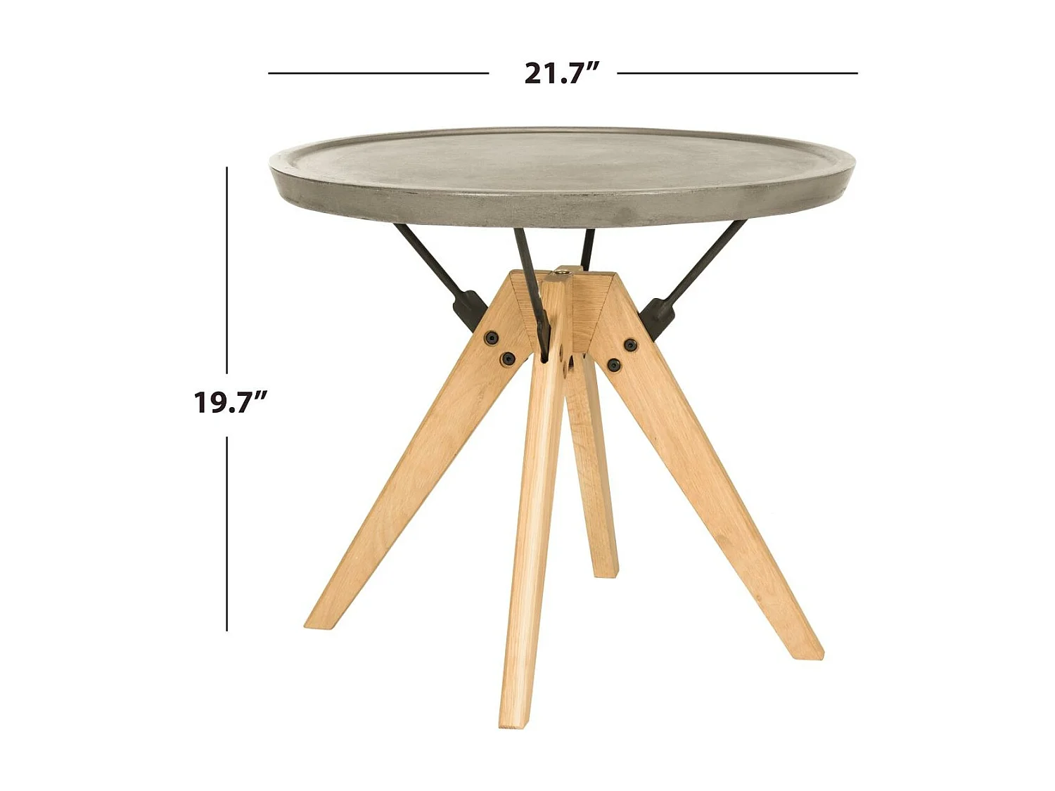 Table d'appoint pour l'extérieur Gris foncé 55 X 55 X 43.94 cm - Joye