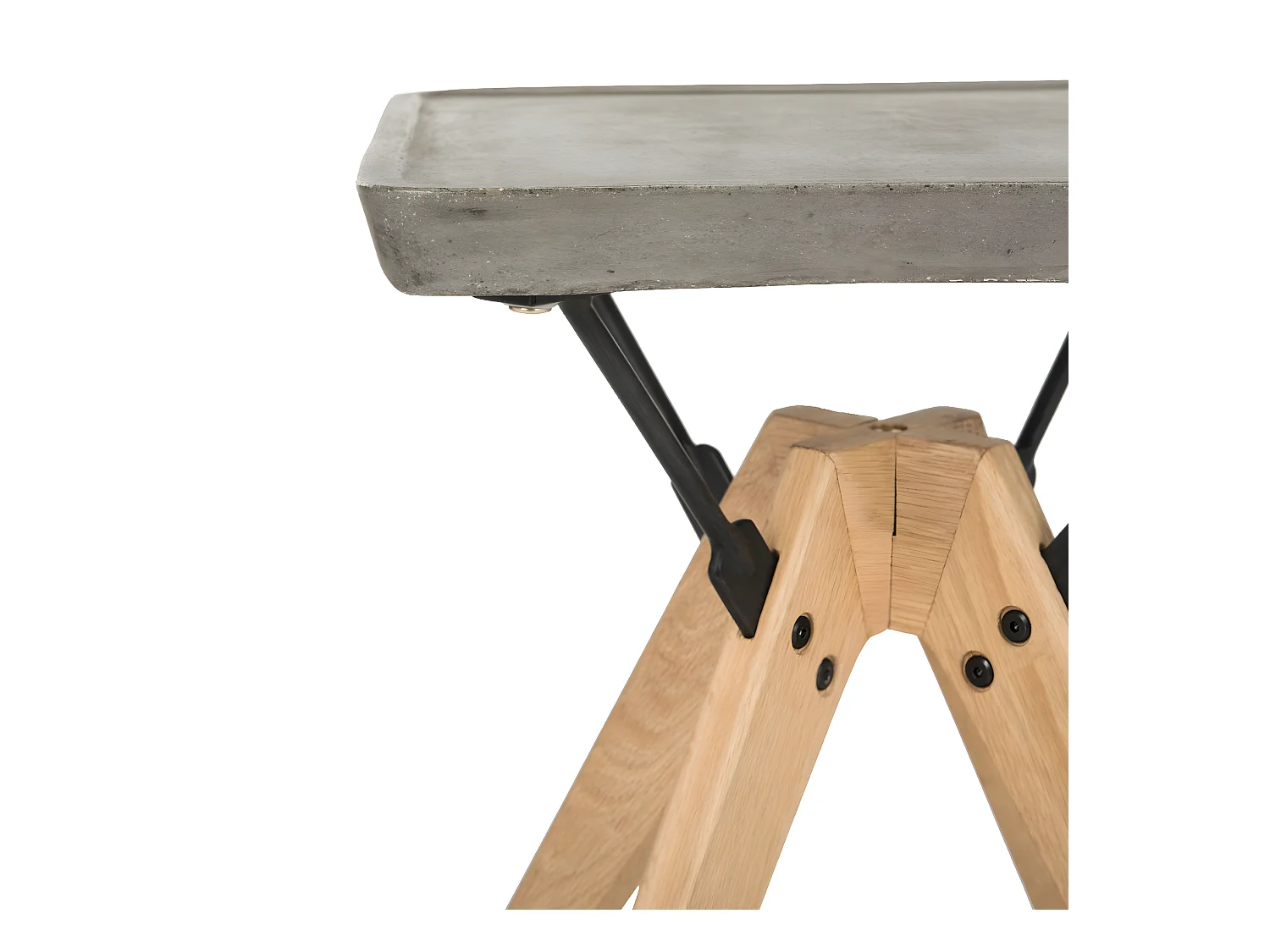 Table d'appoint pour l'extérieur Gris foncé 46 X 46 X 43.94 cm - Hortensia