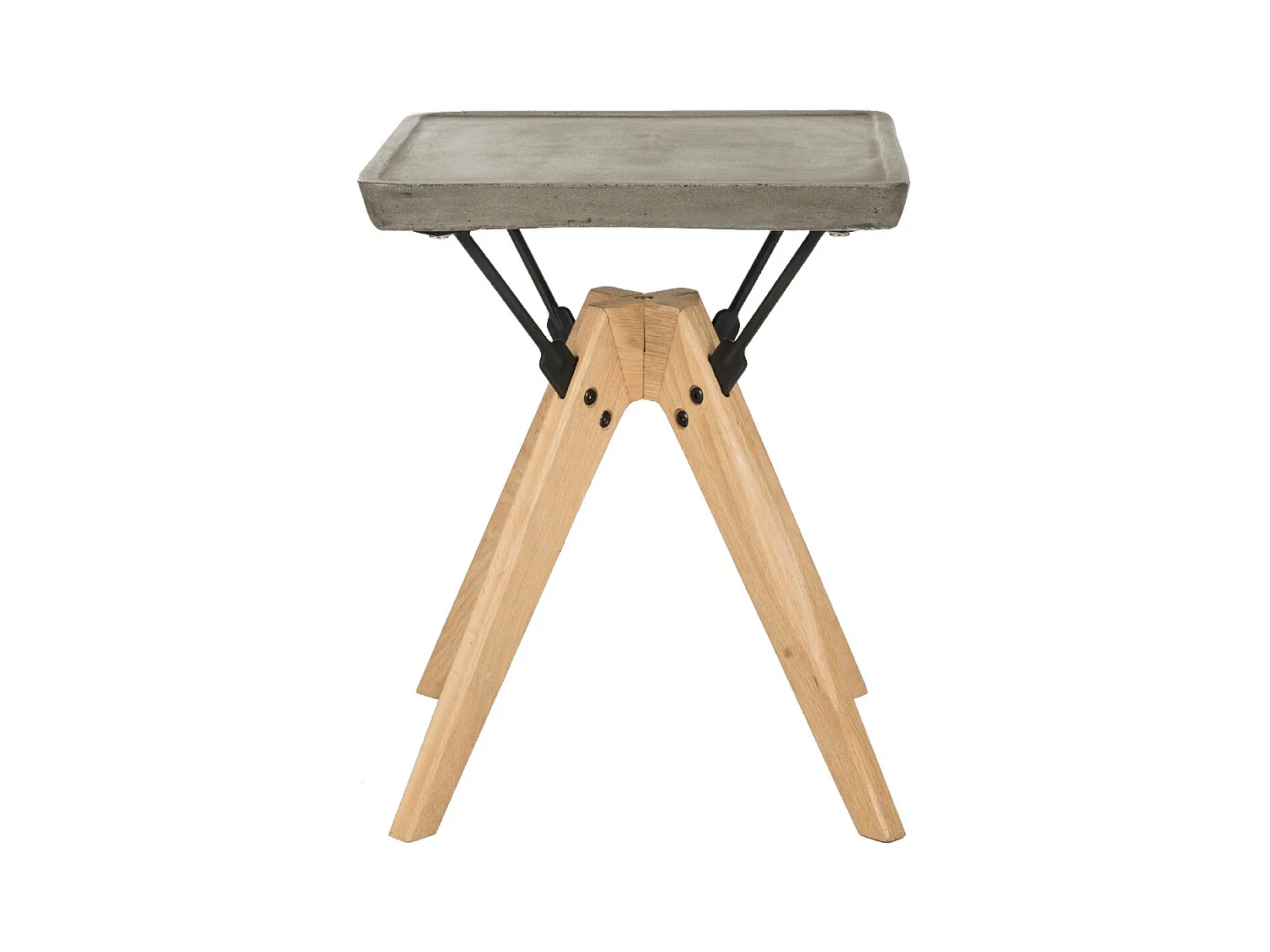 Table d'appoint pour l'extérieur Gris foncé 46 X 46 X 43.94 cm - Hortensia
