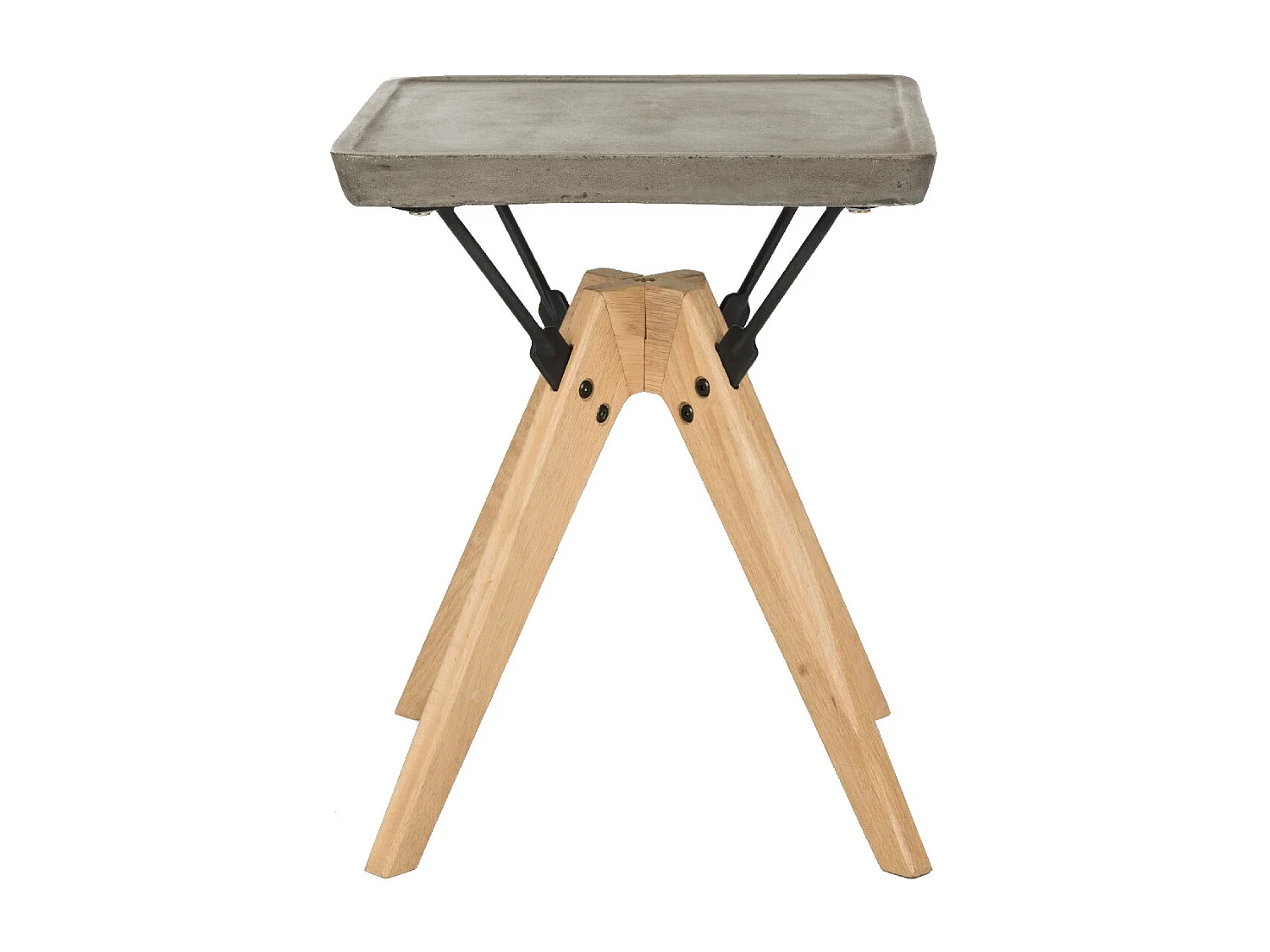 Table d'appoint pour l'extérieur Gris foncé 46 X 46 X 43.94 cm - Hortensia