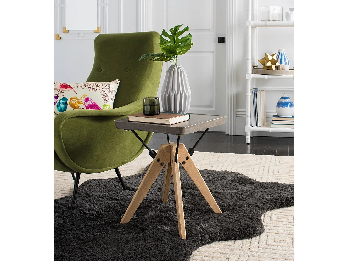 Table d'appoint pour l'extérieur Gris foncé 46 X 46 X 43.94 cm - Hortensia