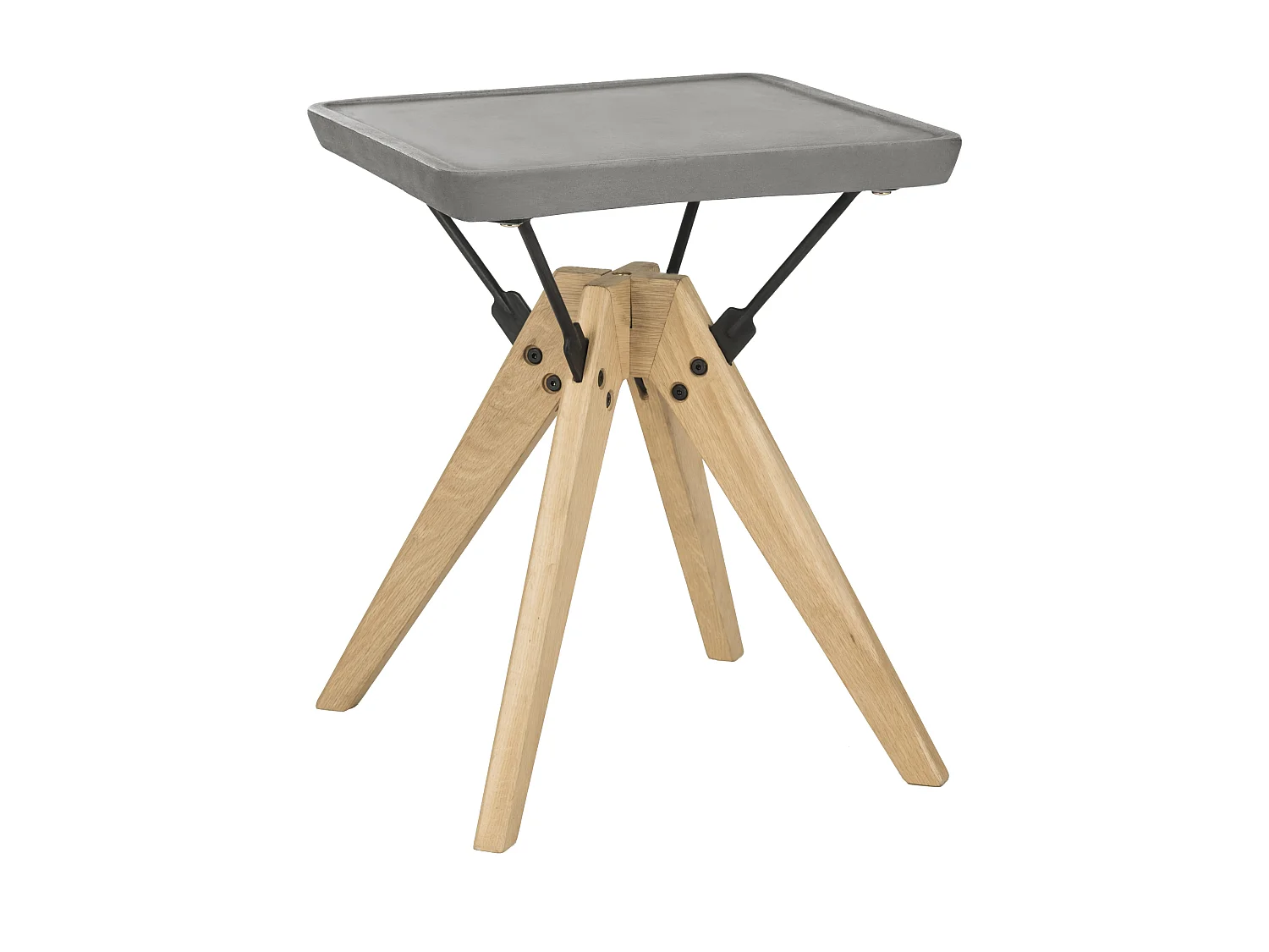 Table d'appoint pour l'extérieur Gris foncé 46 X 46 X 43.94 cm - Hortensia