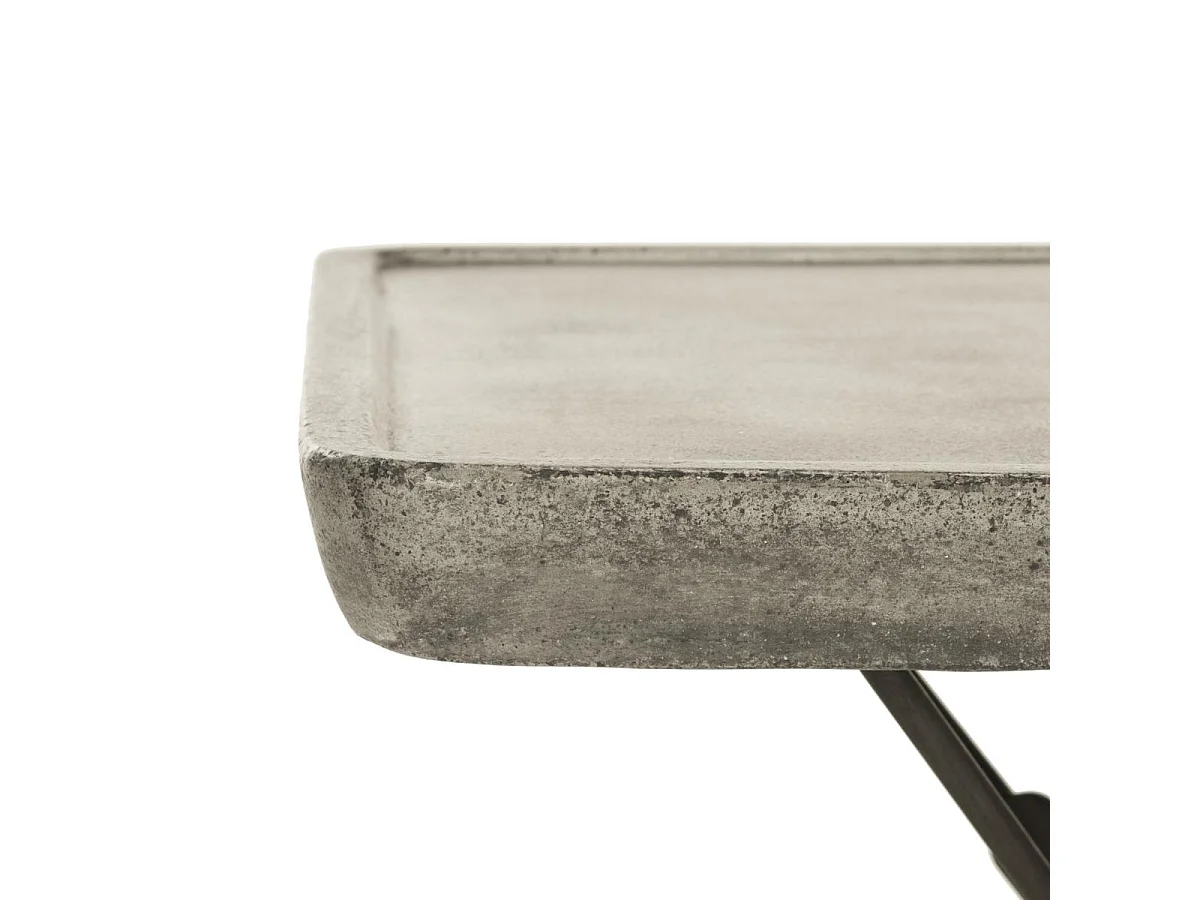 Table basse d'extérieur Foncé Gris 56 x 56 x 37 cm - Jocelyn