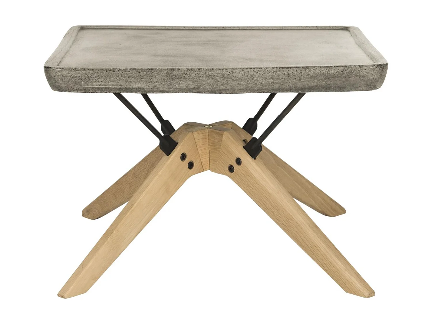 Table basse d'extérieur Foncé Gris 56 x 56 x 37 cm - Jocelyn