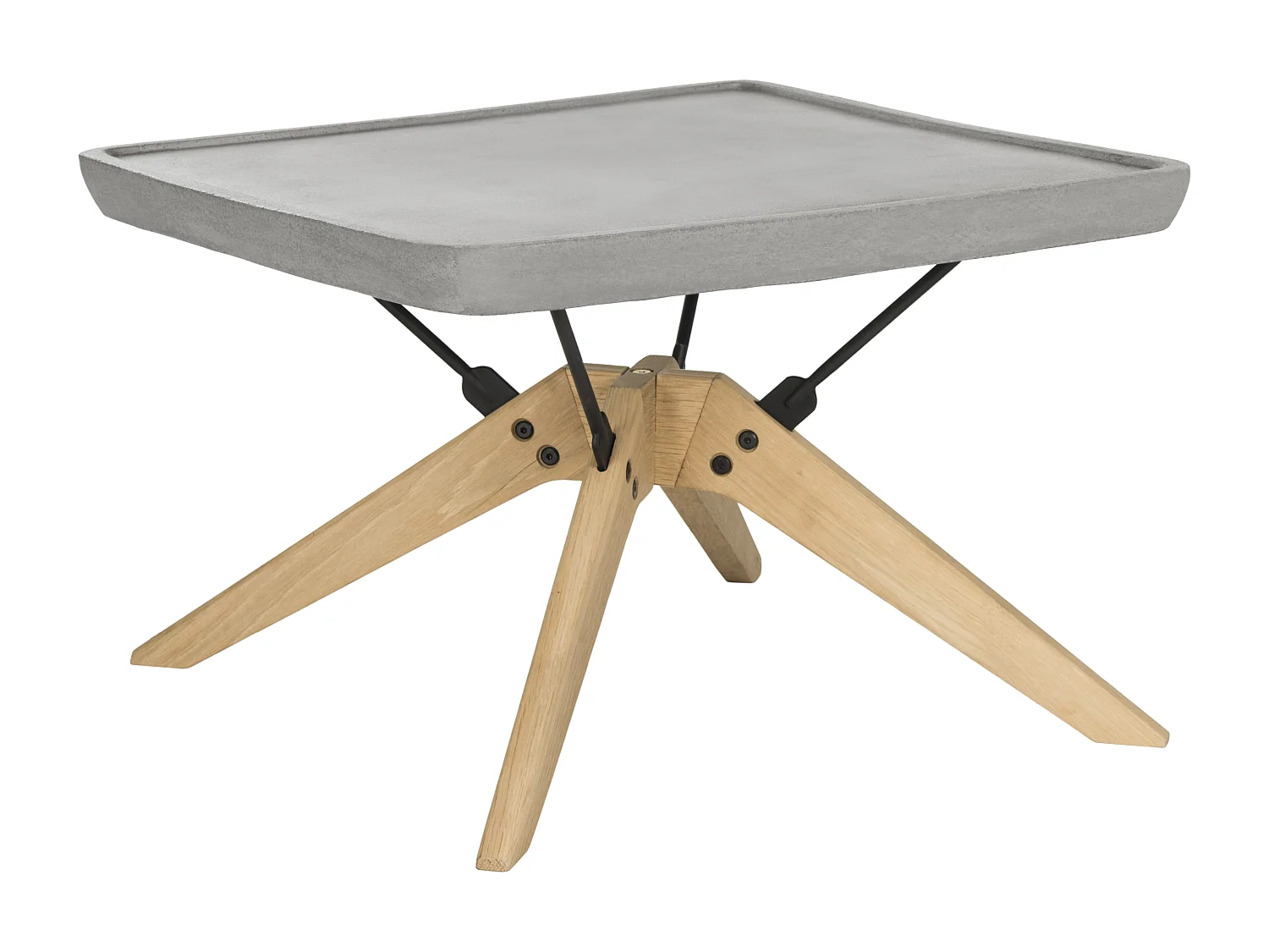 Table basse d'extérieur Foncé Gris 56 x 56 x 37 cm - Jocelyn